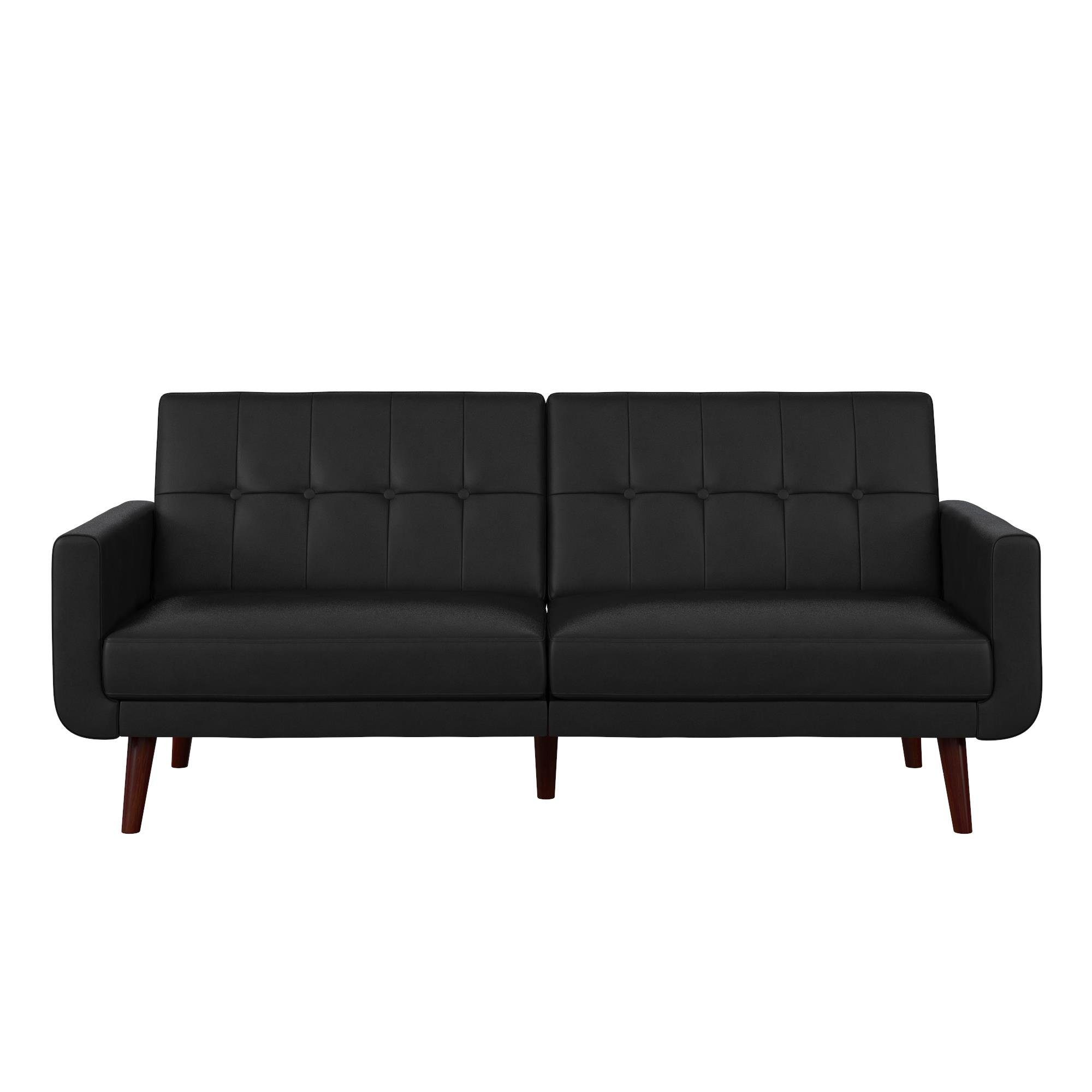 loft24 Schlafsofa Nola, mit Relaxfunktion, Lederoptik, günstig online kaufen