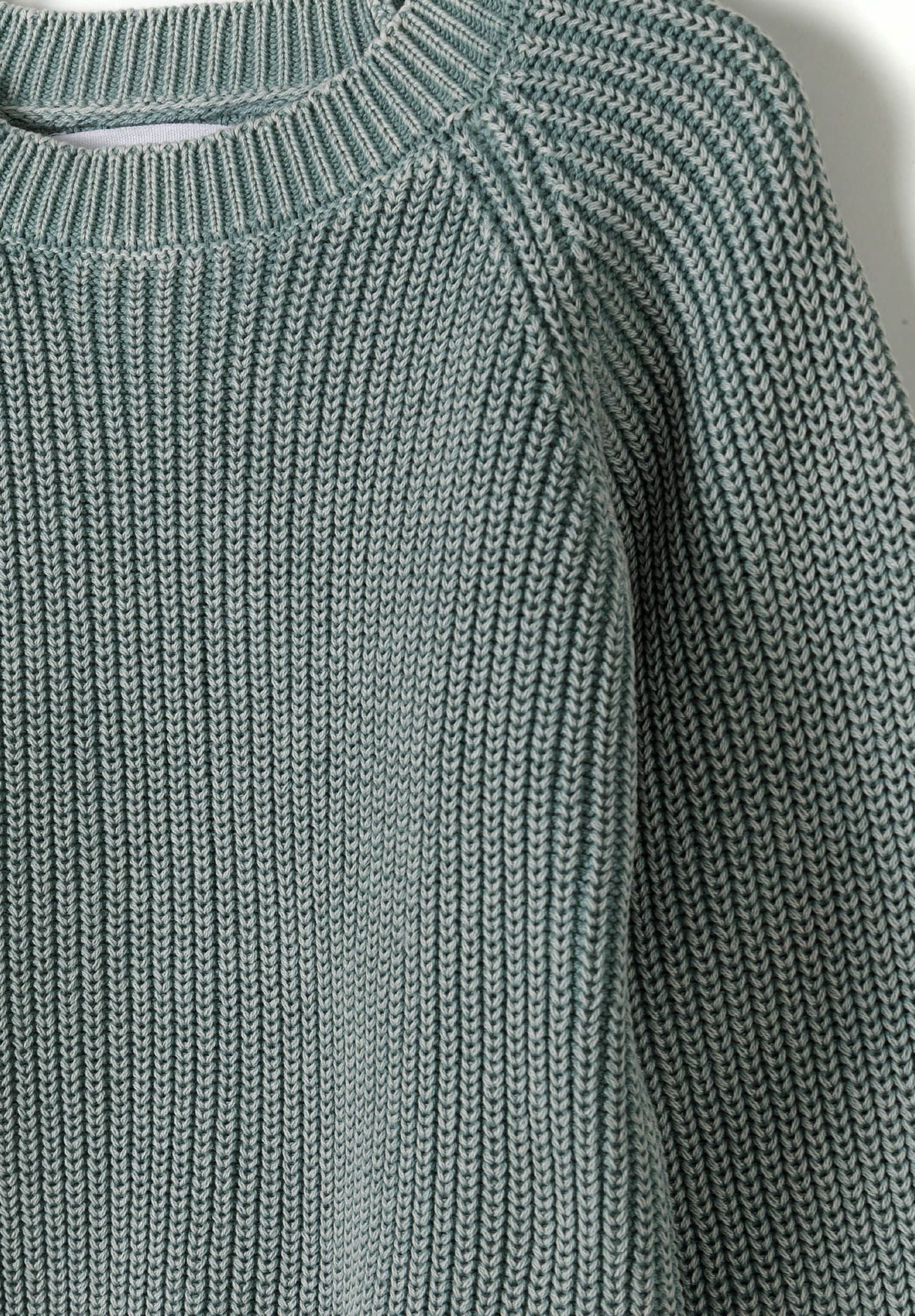 MINOTI Strickpullover Langarmshirt aus Baumwolle, mit Acid-Waschung (2y-14y)