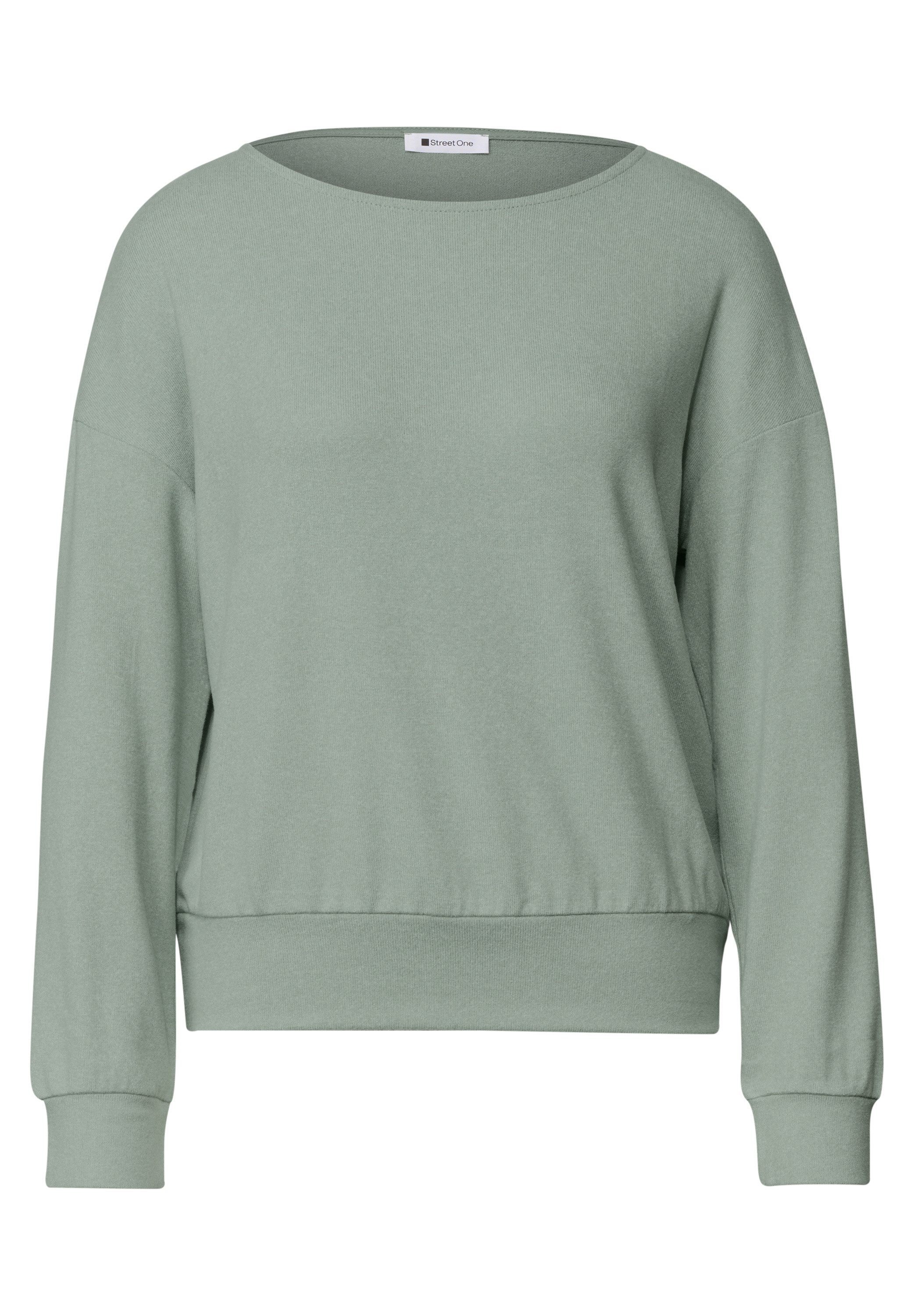 STREET ONE Langarmshirt aus Jersey in Unifarbe – Bild 4 von 5