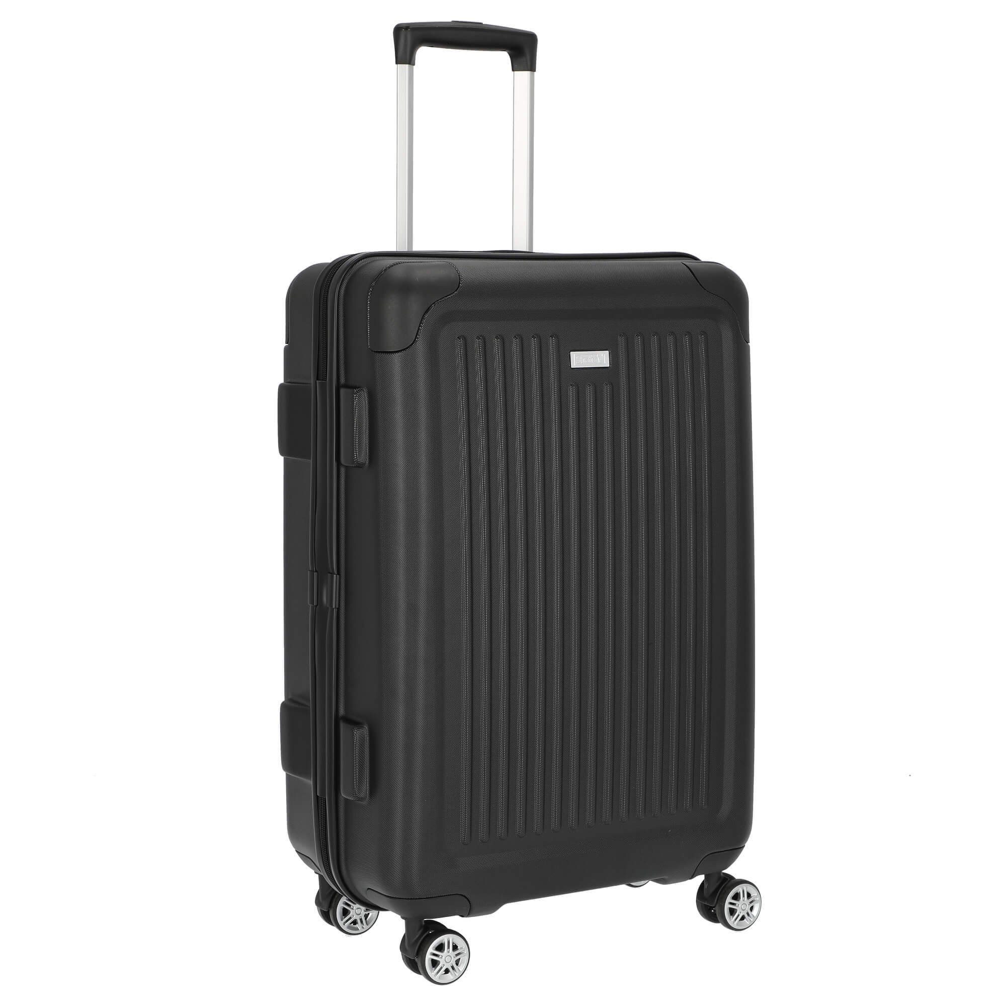 Rollen 66 Stripe 4 black 4-Rollen-Trolley Trolley M, Stratic - cm