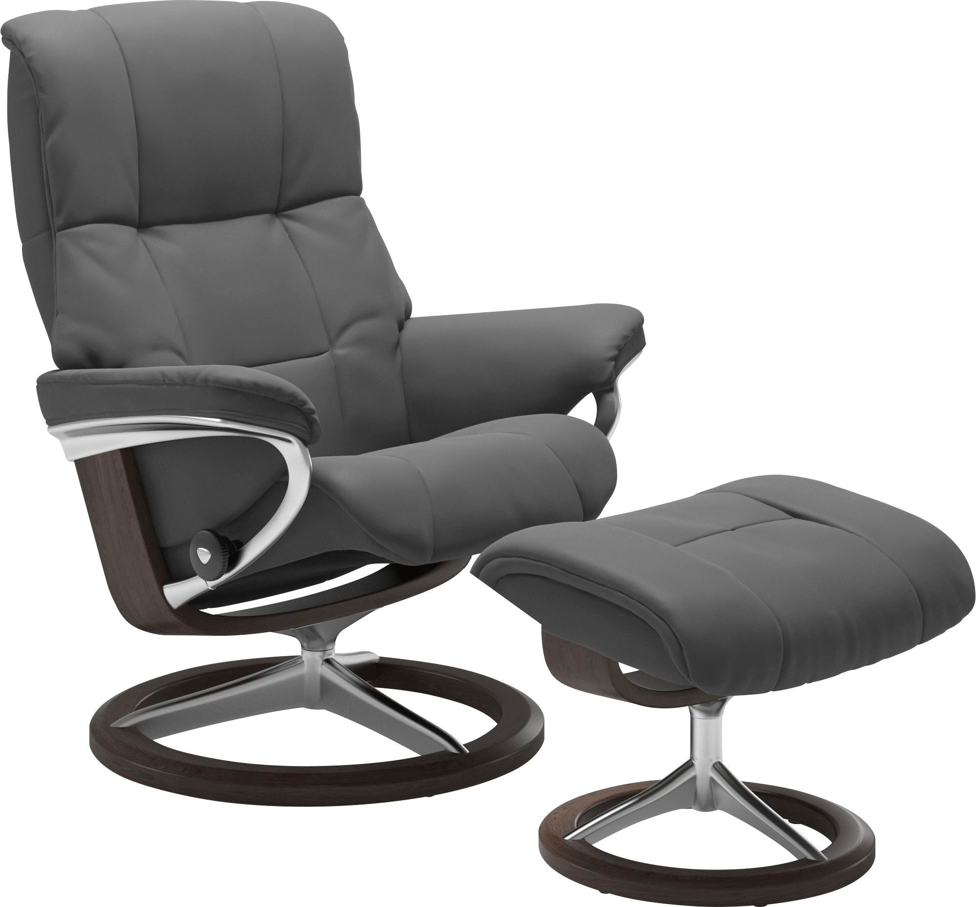 Stressless® Relaxsessel Mayfair (Set, Relaxsessel mit Hocker), mit Hocker, mit Signature Base, Größe S, M & L, Gestell Wenge