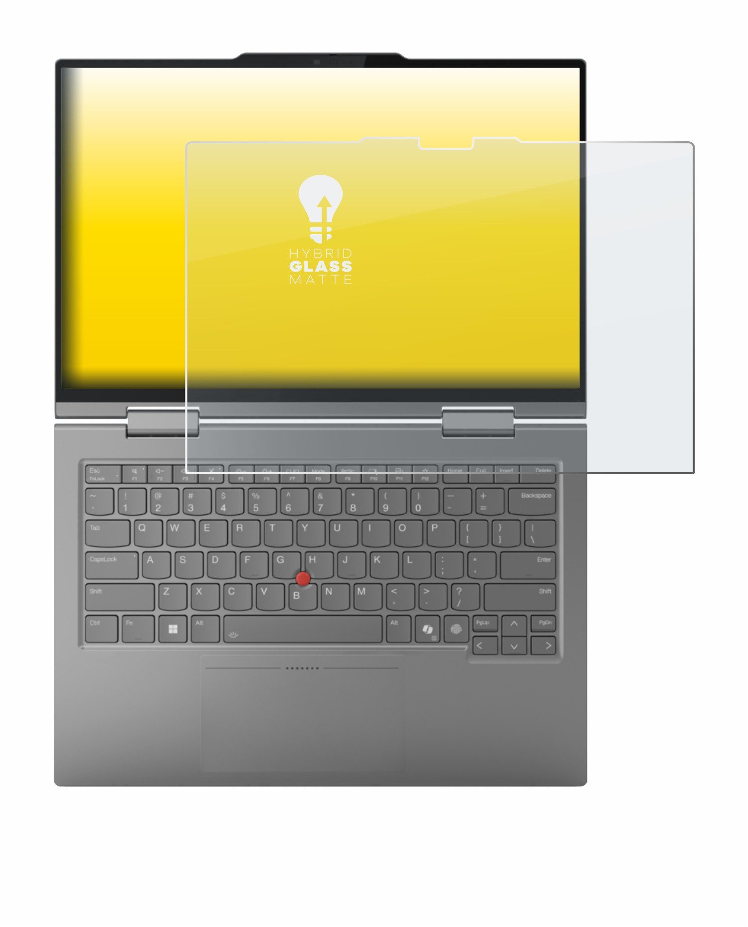 upscreen Displayschutzglas Folie für Lenovo ThinkPad X1 2-in-1 Gen 10 Aura Edition, Schutzfolie Glas Panzer Display Schutz matt