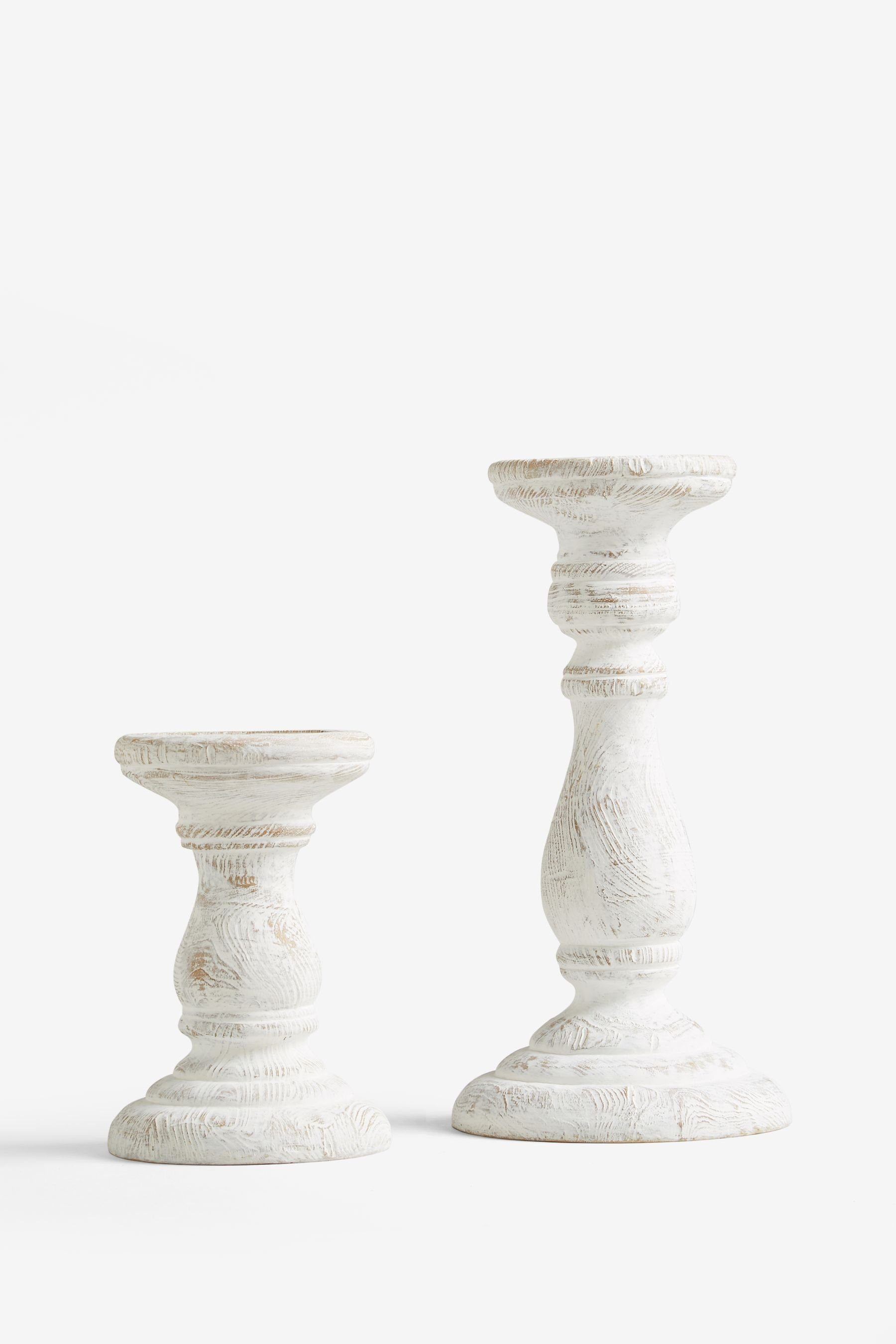 Next Kerzenhalter Gedrechselter Kerzenständer aus Holz günstig online kaufen