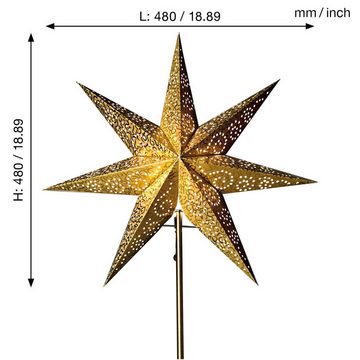 STAR TRADING LED Dekolicht Antique, Star Trading Wechsel-Schirm Weihnachtsstern Antique von Star Trading
