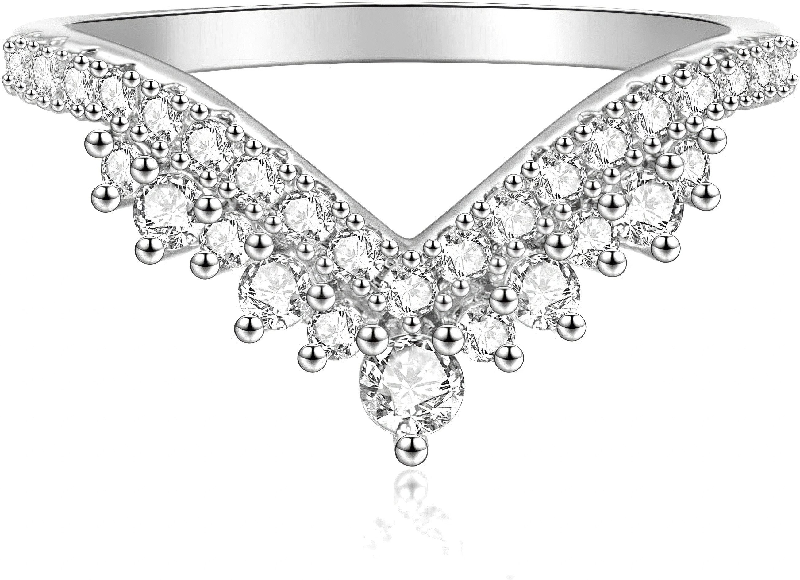 Jumpeak Diamantring Labor kultivierte Diamanten,Typ V Damen 585 reines Gold Ring, D/E,vvs/vs, Geschenke für die Schwester, Geschenke für die Frau