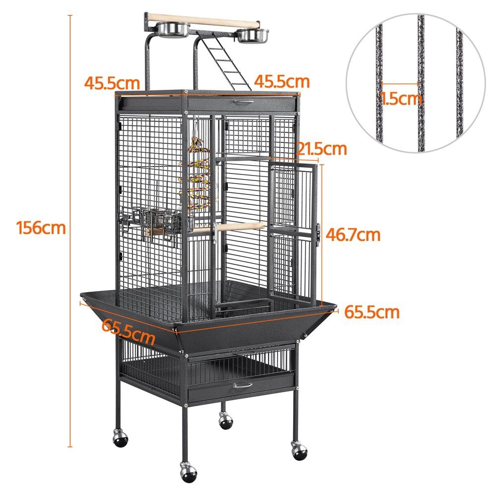 Yaheetech Vogelkäfig, Vogelvoliere Käfig für Wellensittich günstig online kaufen