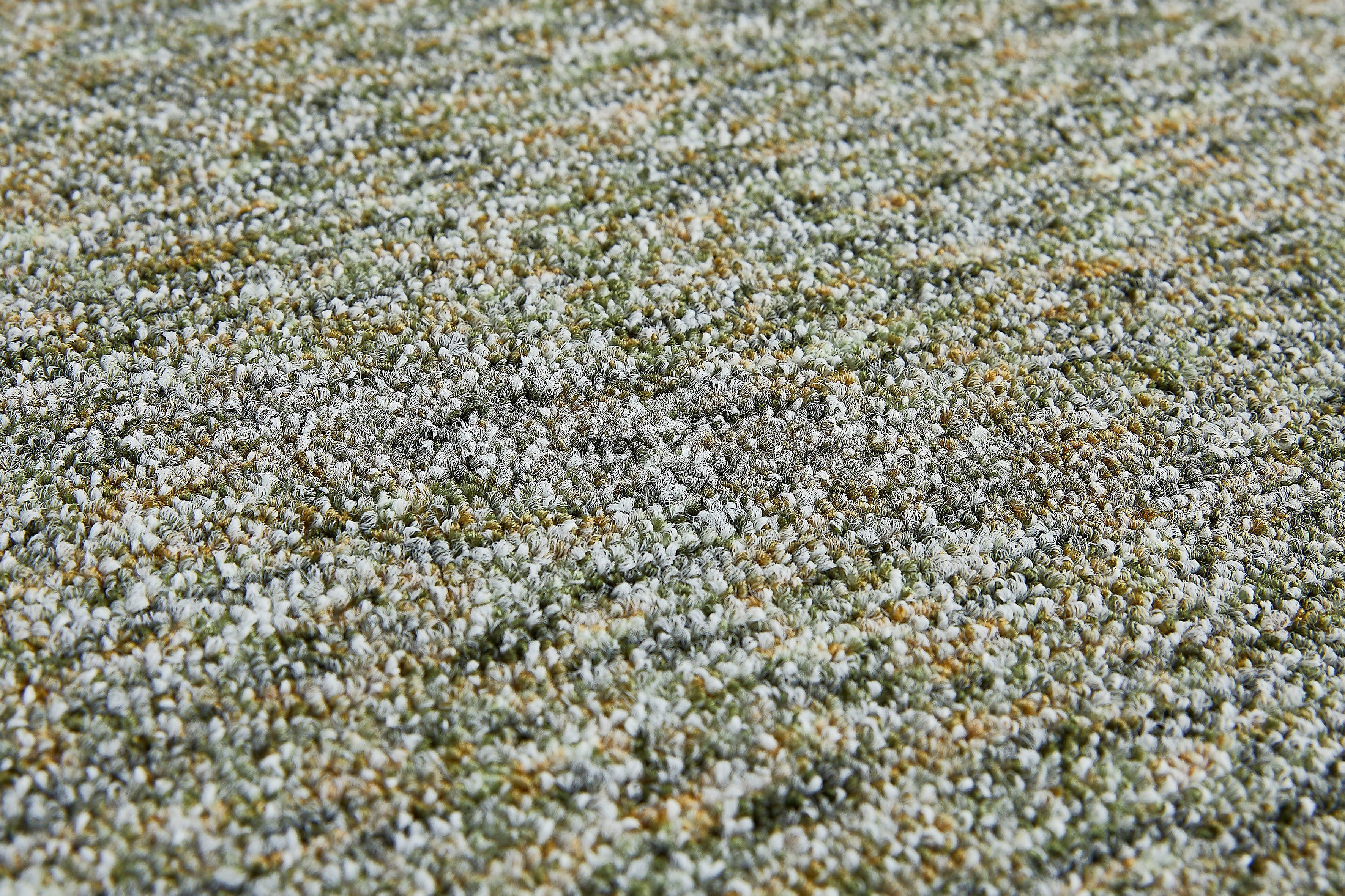 Teppichboden Coupon Feinschlinge Gambia, Andiamo, rechteckig, Höhe: 7,2 mm, meliert, Breite 400 cm oder 500 cm, strapazierfähig, pflegeleicht grün