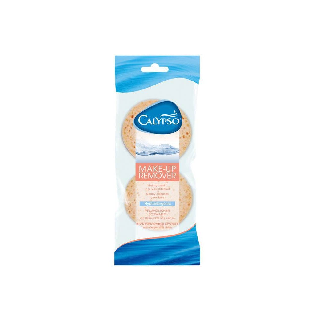SPONTEX Hautpflegeschwamm 31210008, Calypso Make Up Entferner Schwamm, Ideal zum Entfernen von Make-Up und Puder
