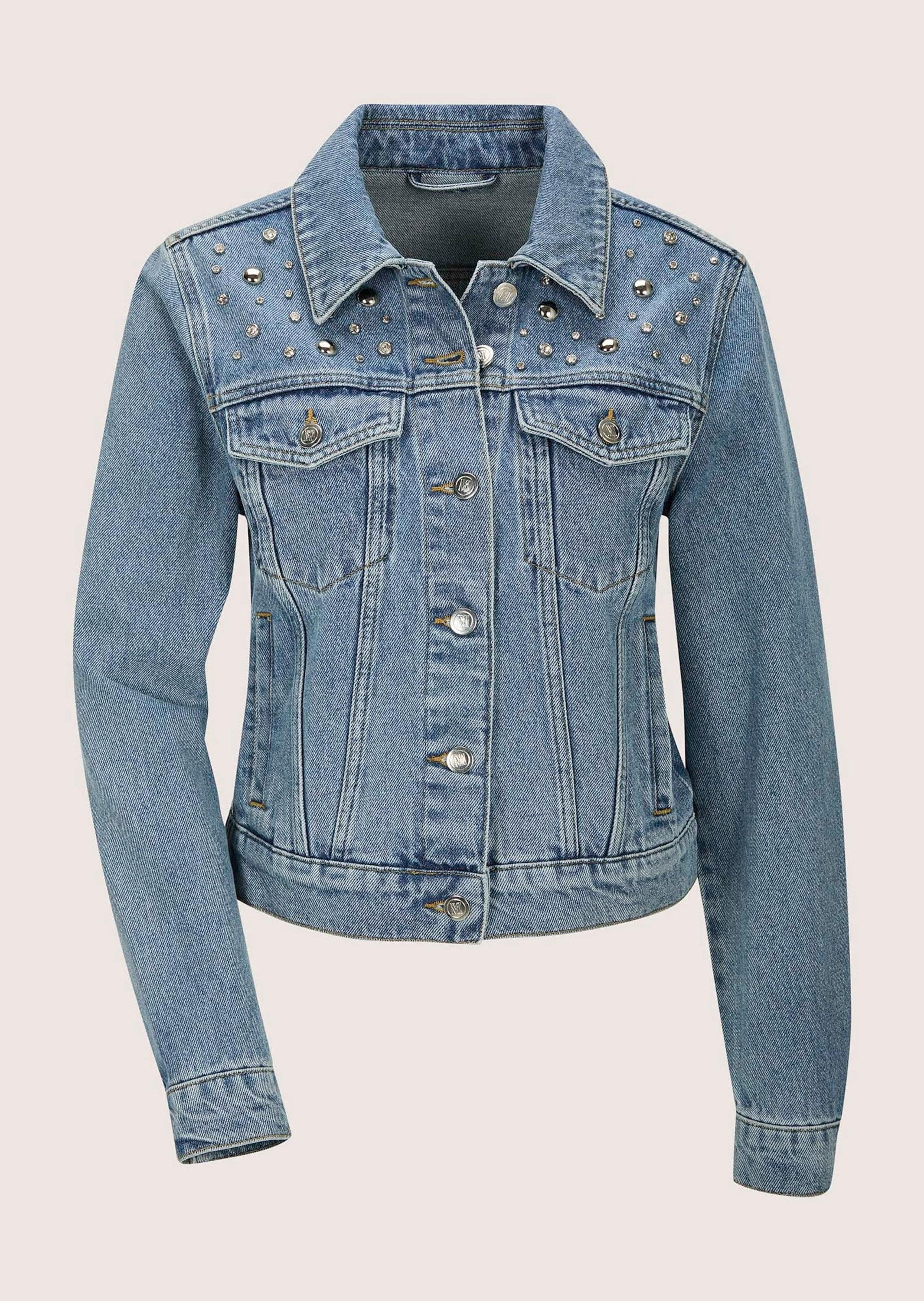 Jeansjacke Übergangsjacke mit Nieten
