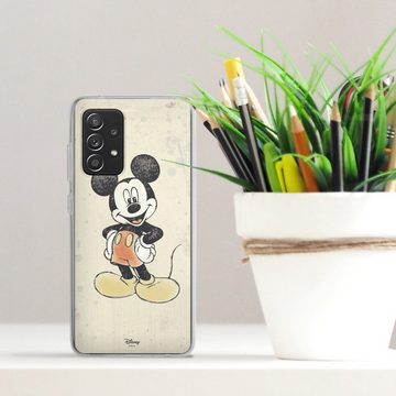 DeinDesign Handyhülle Offizielles Lizenzprodukt Mickey & Minnie Mouse Wasserfarbe, Samsung Galaxy A52 5G Silikon Hülle Bumper Case Handy Schutzhülle