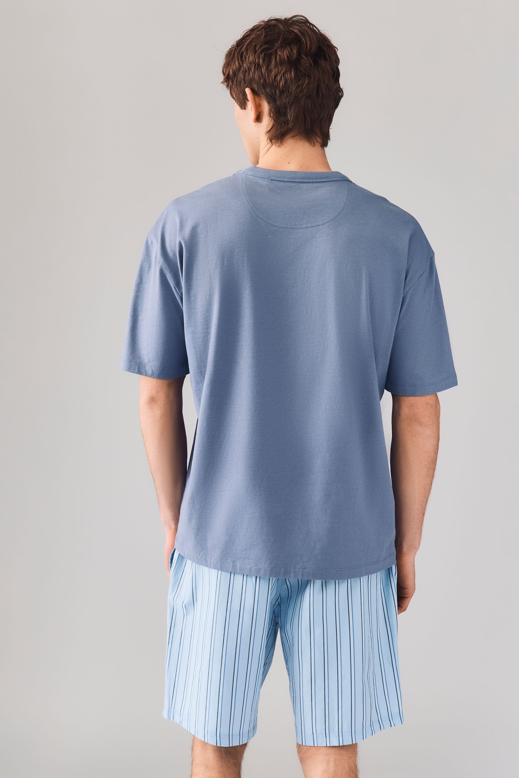 Next Pyjama Kurzer Schlafanzug aus Baumwollgewebe, günstig online kaufen
