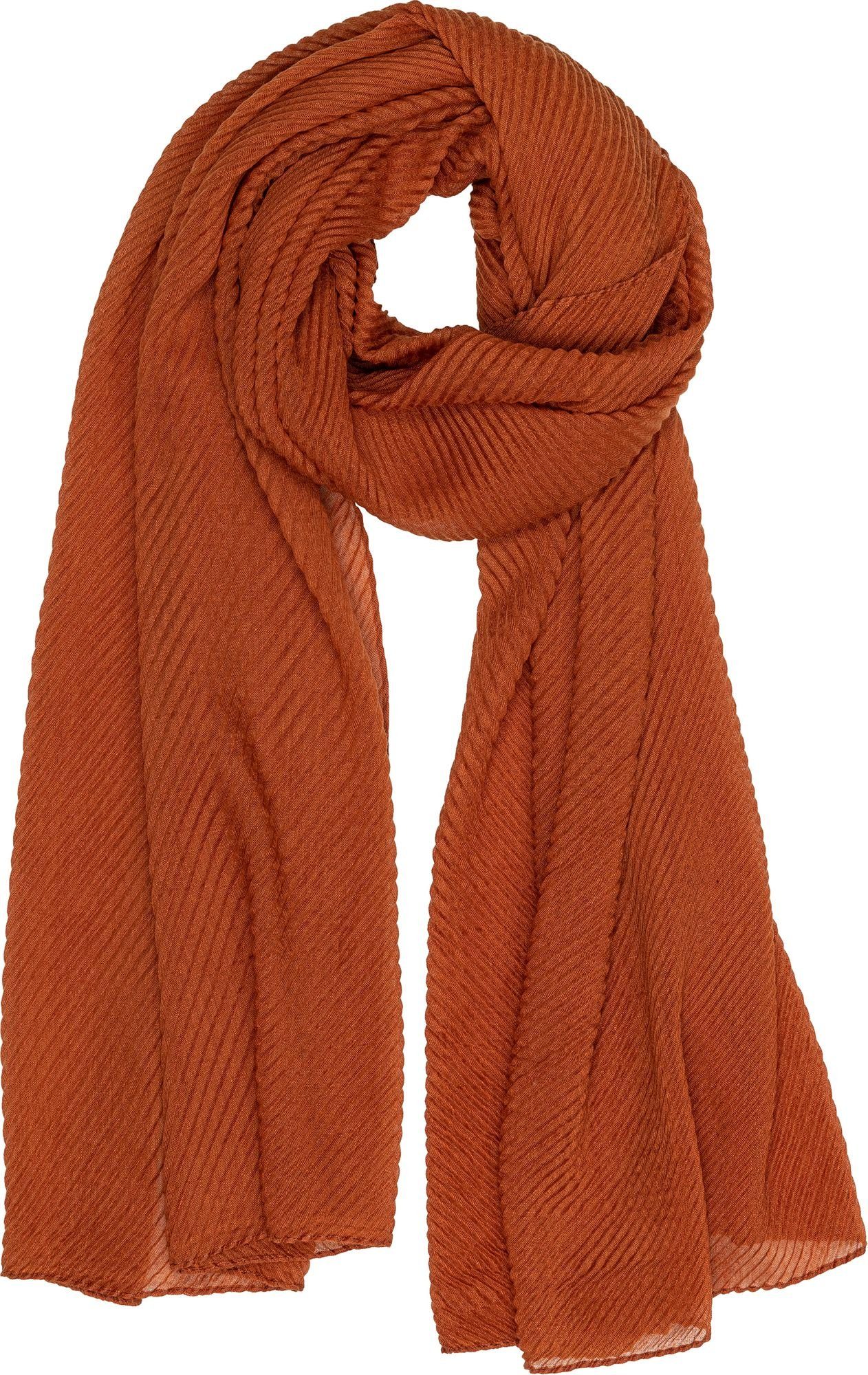 Modeschal SC509 eleganter Damen Schal mit Streifen Webmuster