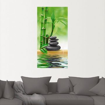 Artland Wandbild Spa Konzept Zen Basaltsteine, Zen (1 St), als Leinwandbild, Poster, Wandaufkleber in verschied. Größen