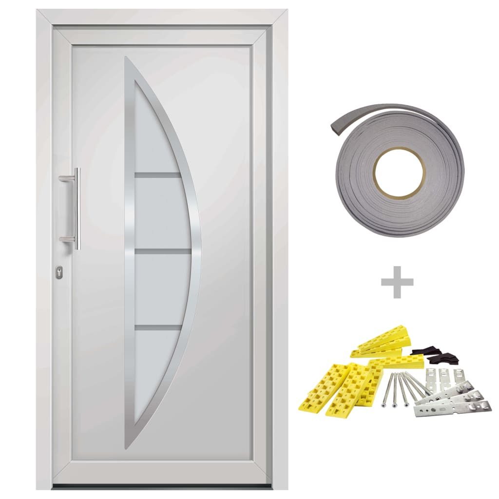 vidaXL Haustür Haustür Weiß 98x208 cm günstig online kaufen