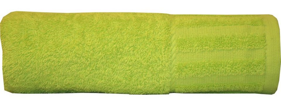 Seestern Handtücher Duschtuch uni grün 70 x 140 cm