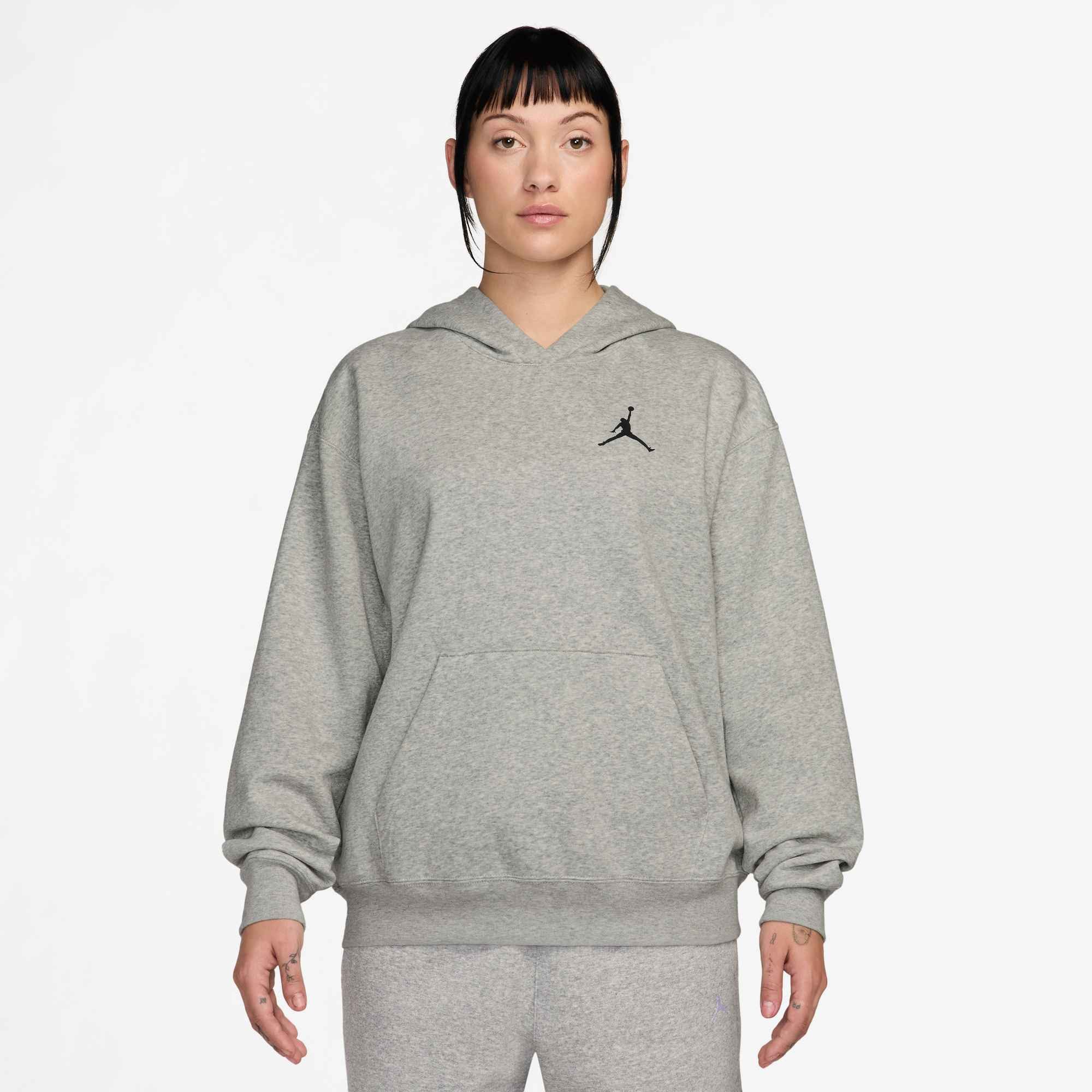 Jordan Kapuzensweatshirt W J JUMPMAN FLC PO 2 sportliche Passform, mit Kängurutasche, aus leichtem Fleece