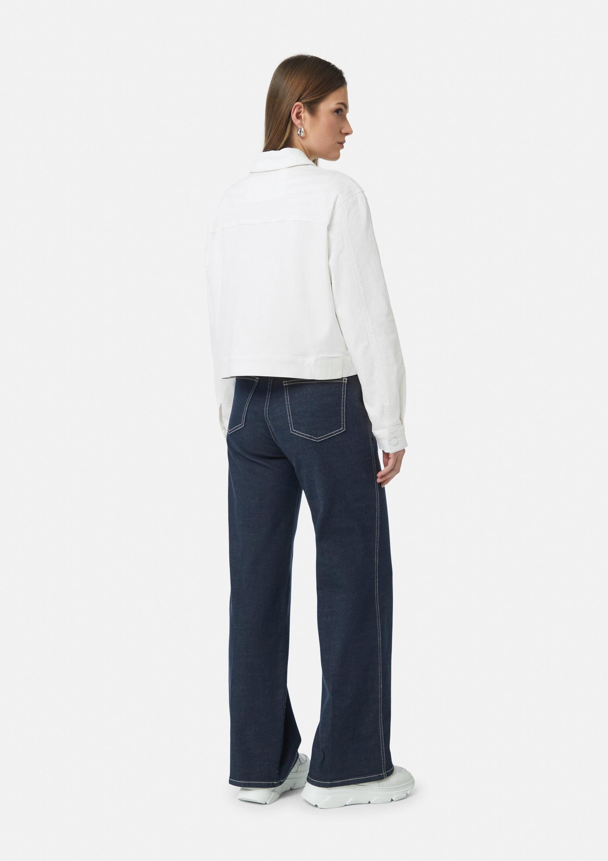 comma Funktionsjacke Indoor-Jacke Verkürzte Jeansjacke im Boxy Fit