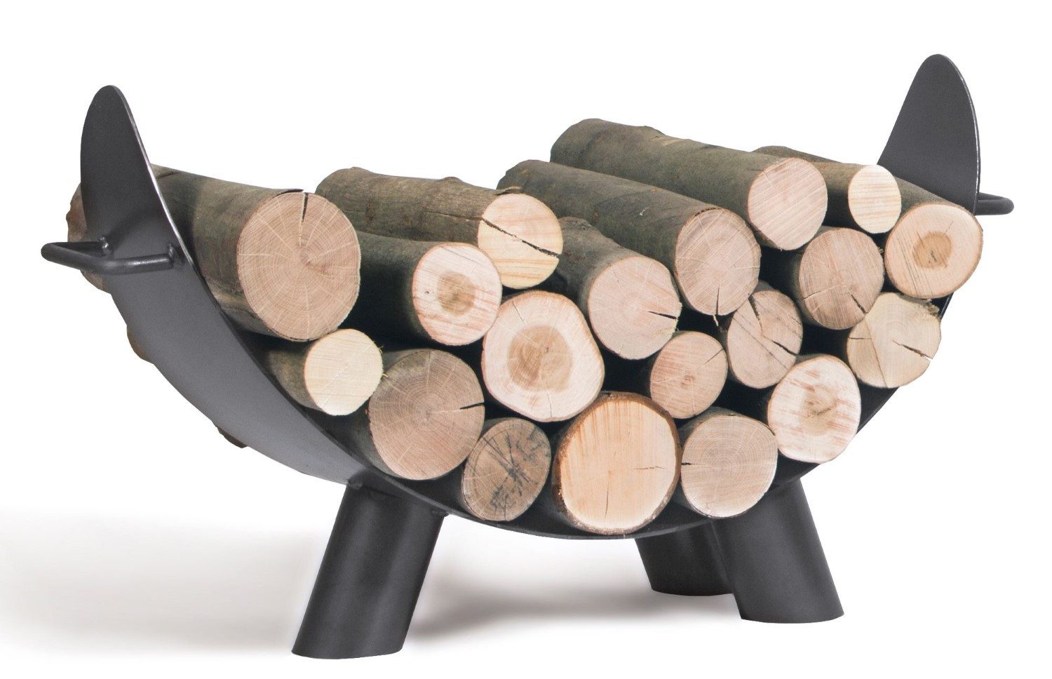 bene on fire Kaminholzkorb Kaminholzregal Colorado - 70 cm, Stahltragegriff