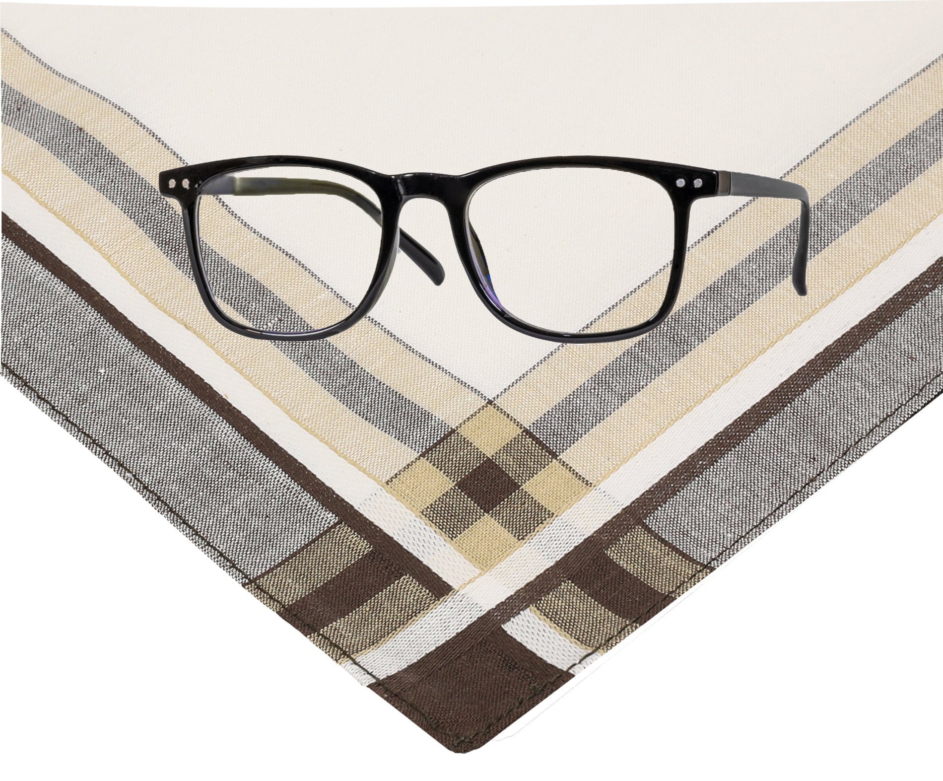 Betz Taschentuch Herren Stoff Taschentücher Set Leo 2 Dessin 4 Größe 40x40 cm, (Dessin 4, 6-St), 100% Baumwolle