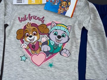 PAW PATROL Pyjama 2x PAW PATROL MÄDCHEN PYJAMA SET Doppelpack lang 98 10 4110 116 128