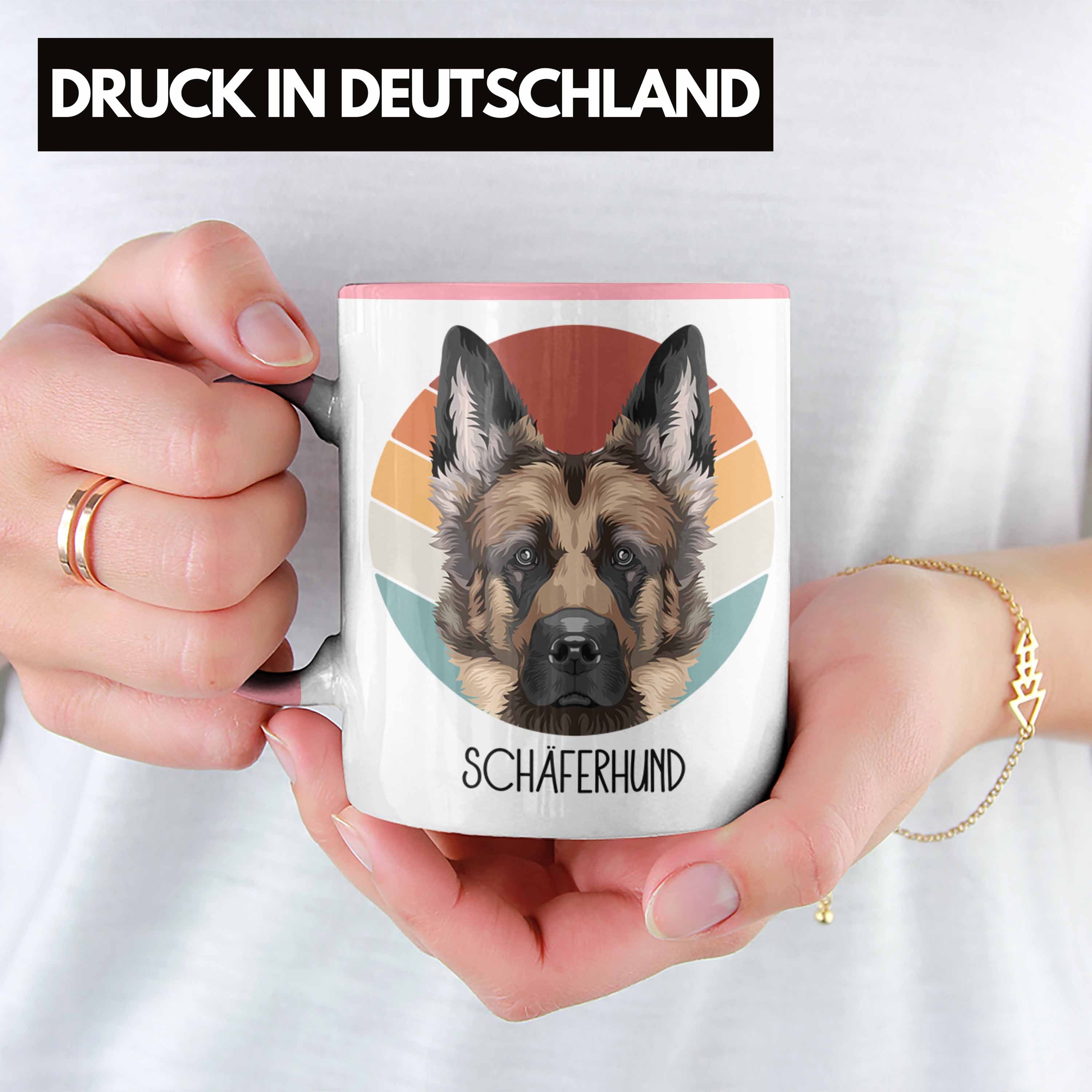 Geschenk Tasse Schäferhund Besitzer Schäf Trendation Lustiger Spruch Rosa Tasse Geschenkidee