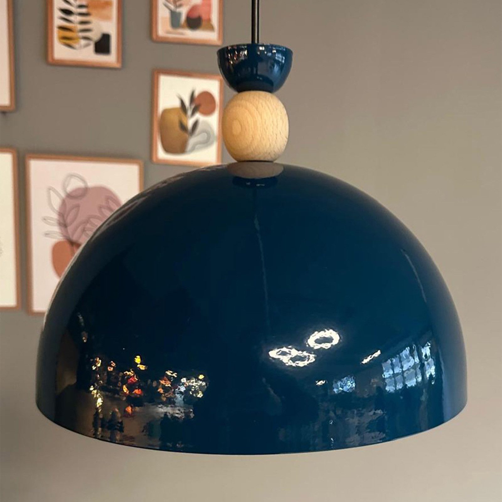Bamyum Pendelleuchte Pendelleuchte Yimpi Hängelampe Industrial Ø30 cm, E27, Moderne Lampe, ohne Leuchtmittel, E27, Dimmbar, Einstellbare Kabellänge – Bild 5 von 5
