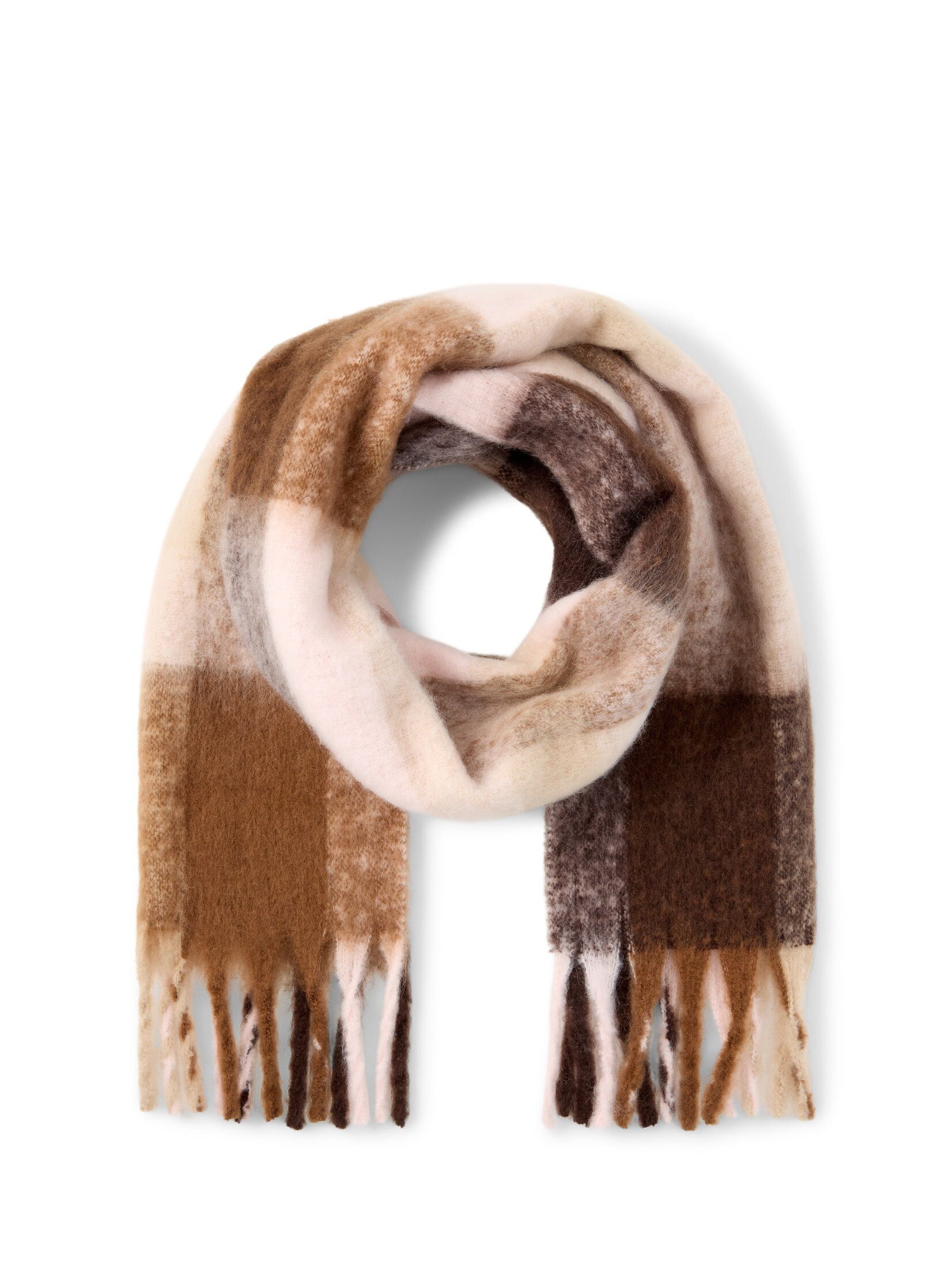 TOM TAILOR Strickschal Accessoire, Cosy Schal mit Fransen
