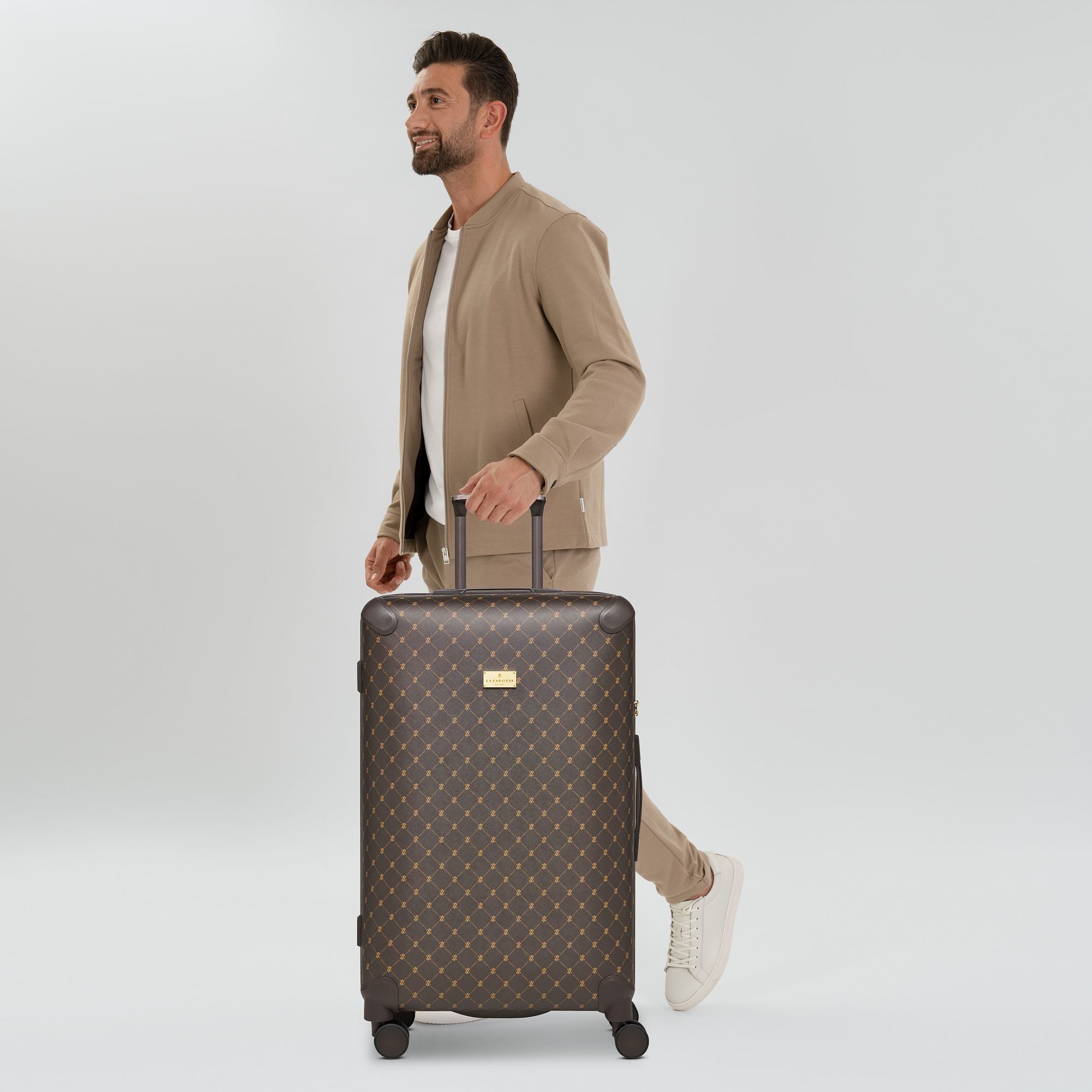 Lazarotti Hartschalen-Trolley Palermo, 4 Rollen, Polypropylen, PVC