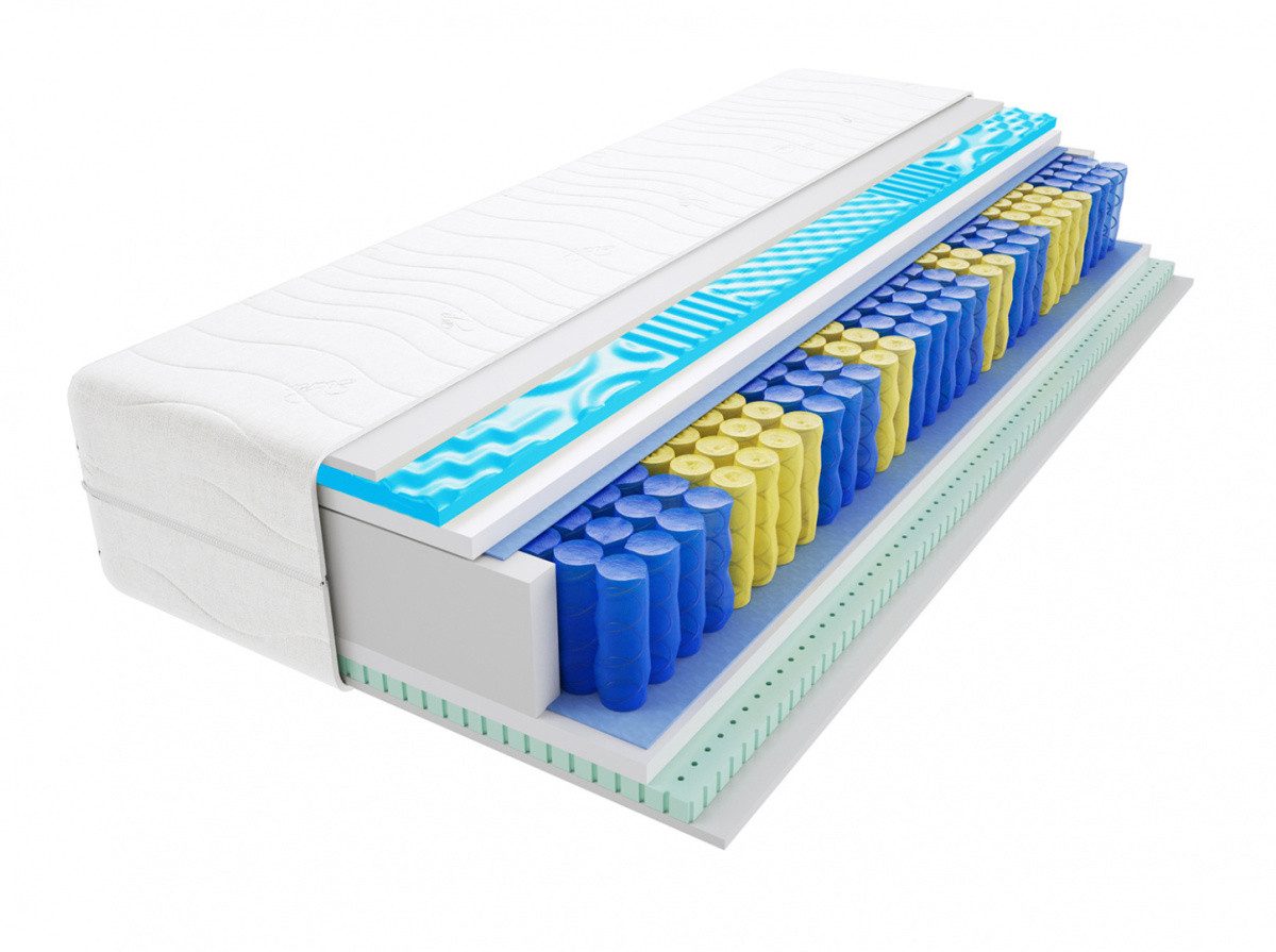 Taschenfederkernmatratze Matratzen, Taschenmatratzen Remo Max Visco Molet 60x215 cm, Godre, 26 cm hoch