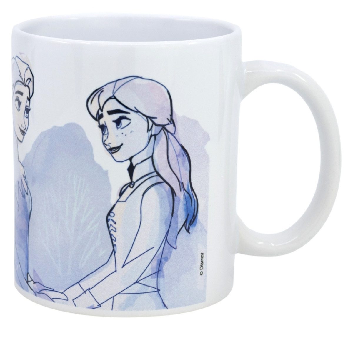 Storline Tasse Disney Frozen II 325ml Tasse mit Elsa und Anna Geschenkverpackung, Keramik
