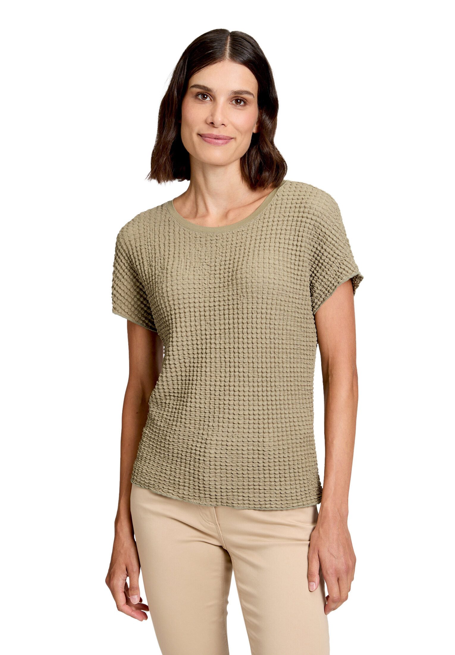 Betty Barclay Kurzarmshirt Damen mit U-Boot-Ausschnitt (1-tlg) Material