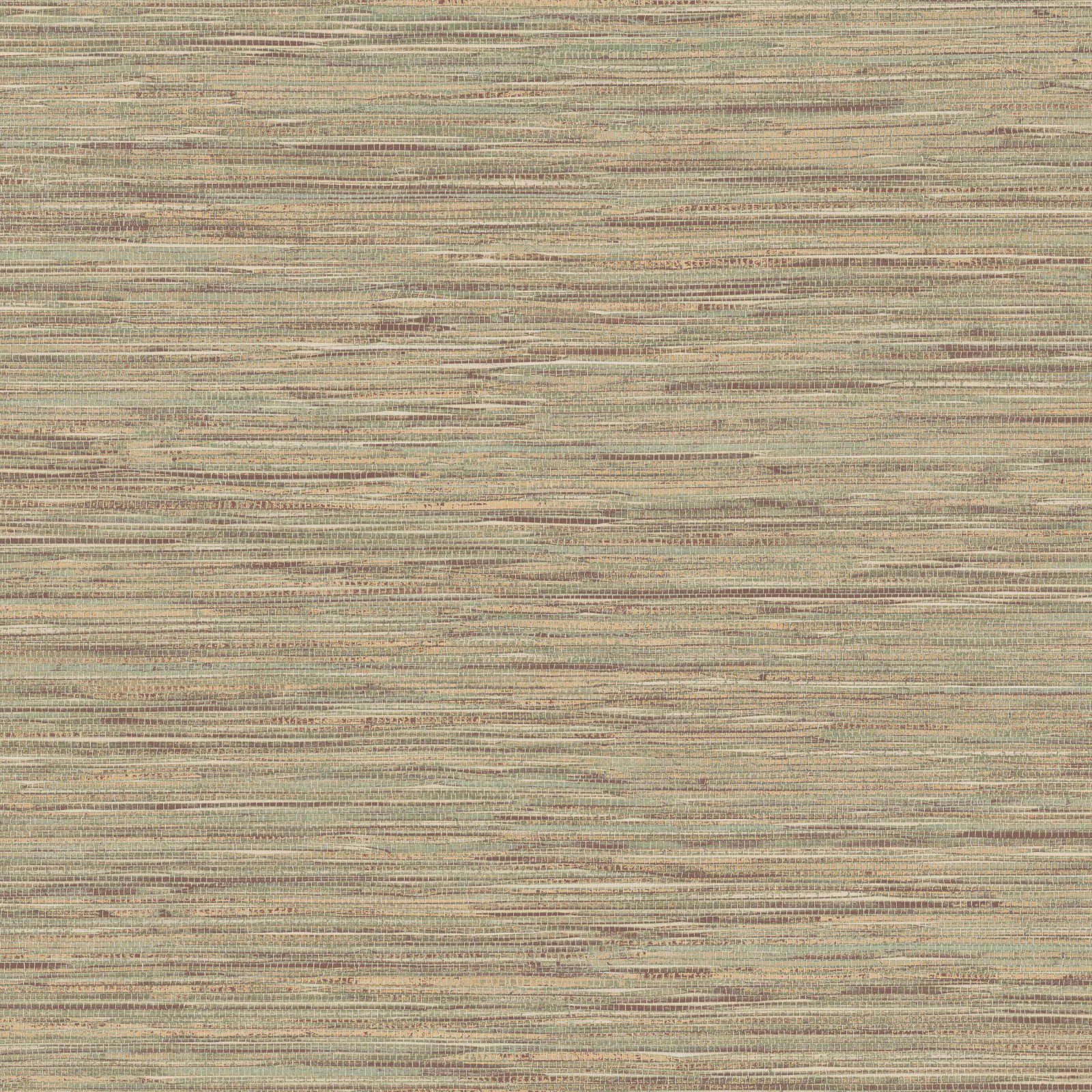 WOW Vliestapete »Grasspaper olive Braun«, FSC® zertifiziert, mit lebhaftem Druck, 10 Meter Länge-Otto