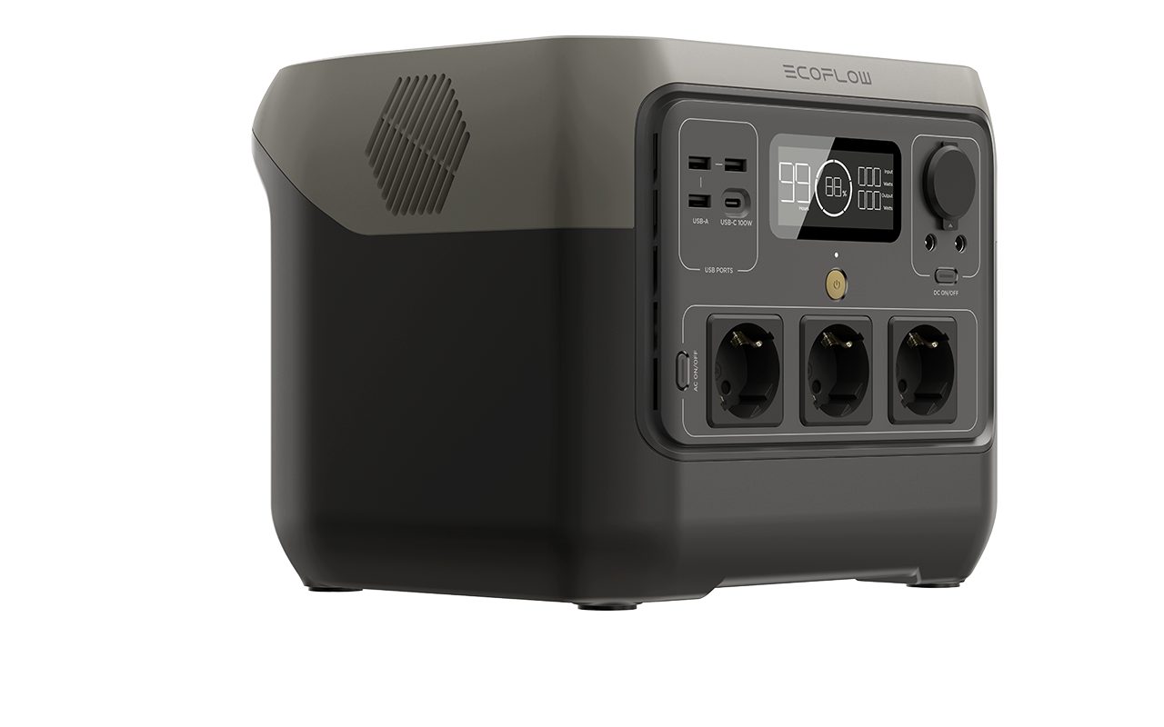 Ecoflow EcoFlow River 2 Pro 0% MwSt. Powerstation River 2 Pro, Schnellladung im X-Boost Modus