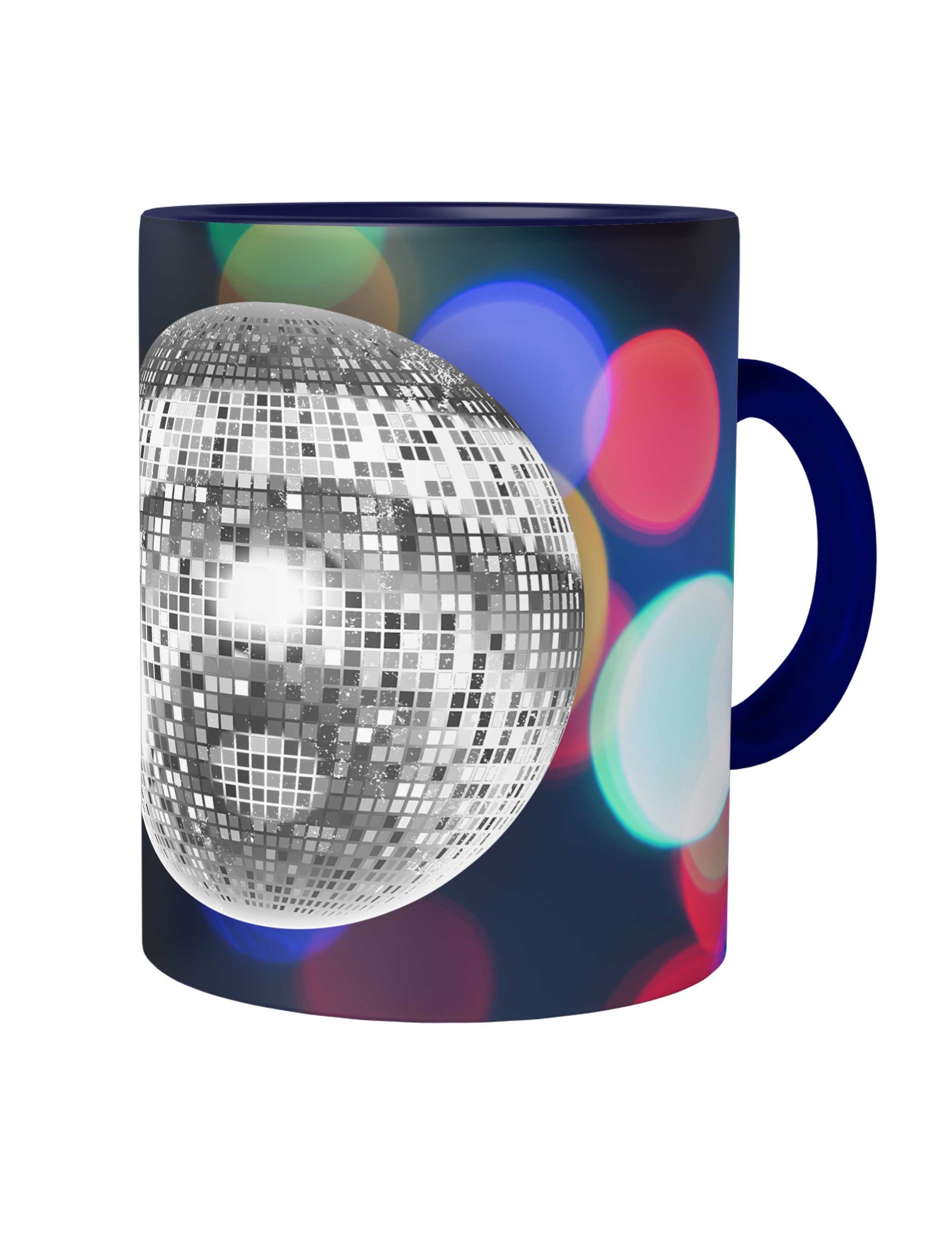 Urban Backwoods Tasse Disco Light I Kaffeetasse Oldies Music Musik Dance Mirror Ball, 1-tlg., Keramik, Starlight Techno Indie Electro Wave