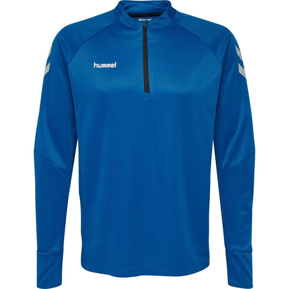 hummel T-Shirt Kinder Zip - Move Sweatshirt Tech Half Blau Sportshirt