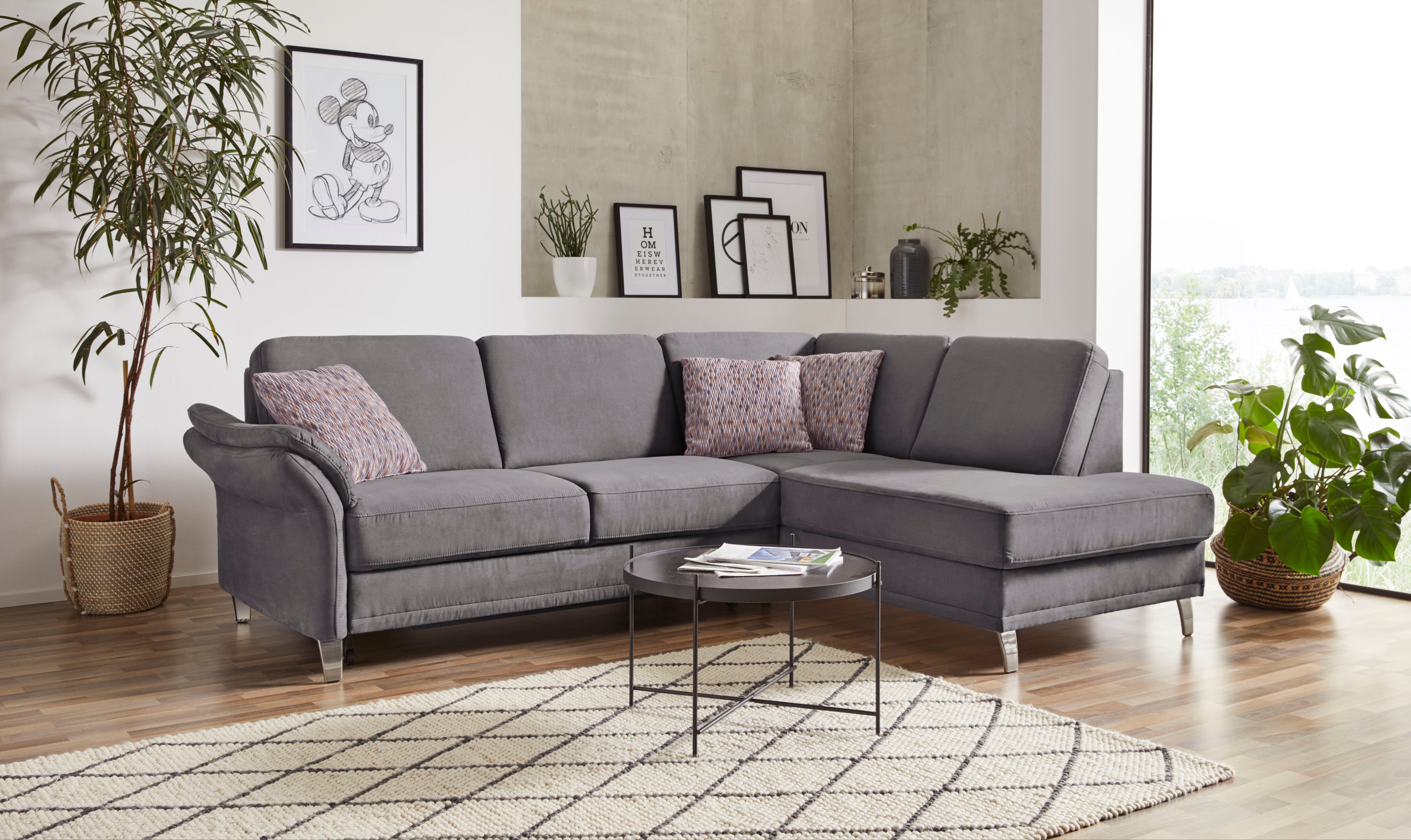 sit&more Ecksofa Clio L-Form, wahlweise mit Bettfunktion und Bettkasten, inklusive Federkern