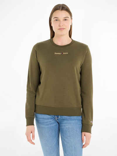 Tommy Jeans Sweatshirt TJW REG GOLD LINEAR CREW mit Tommy Jeans Linear Logo-Schriftzug