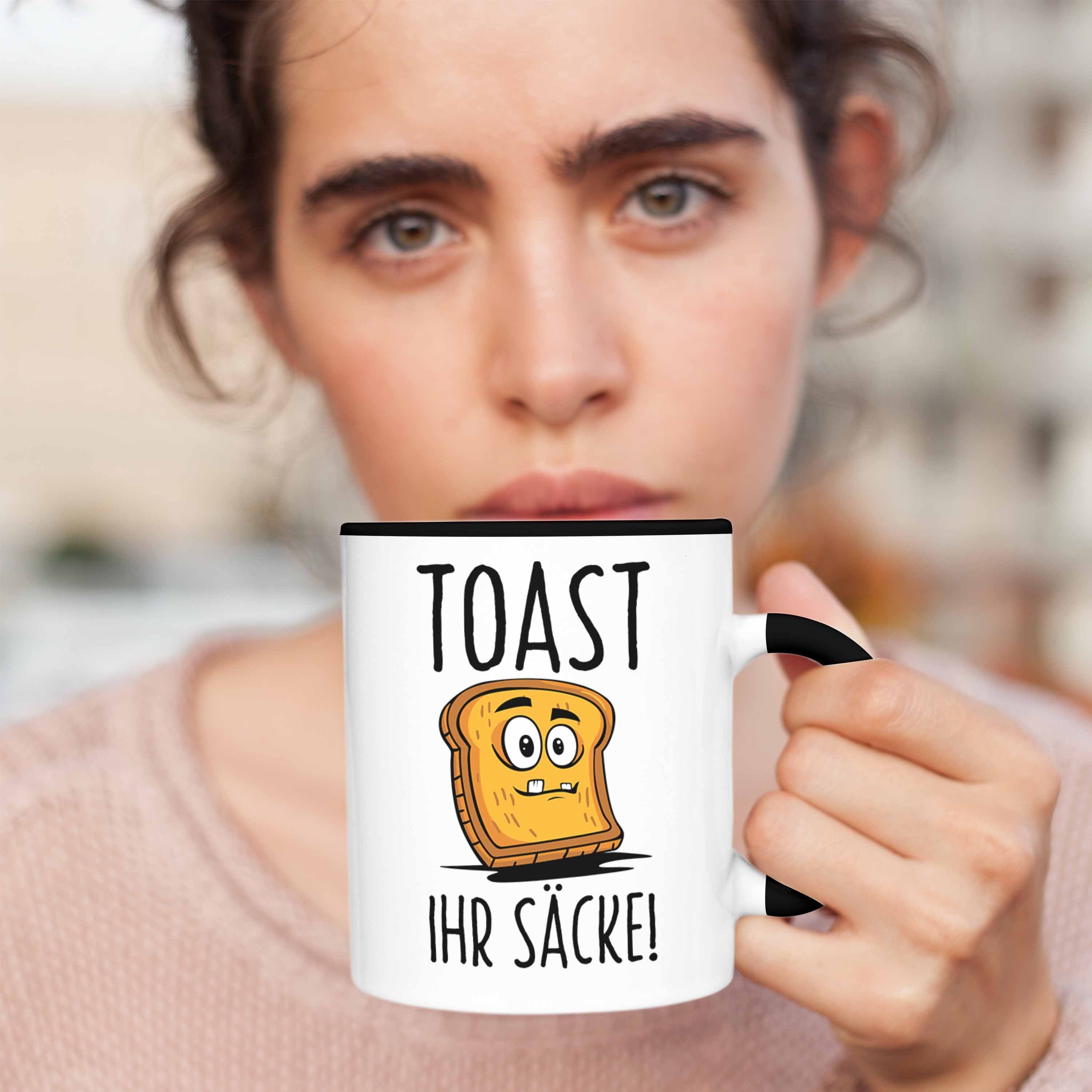 - Lustige Non Trendation Tasse Geschenkidee Toast Sense Ihr Tasse Schwarz Trendation Brot Säcke