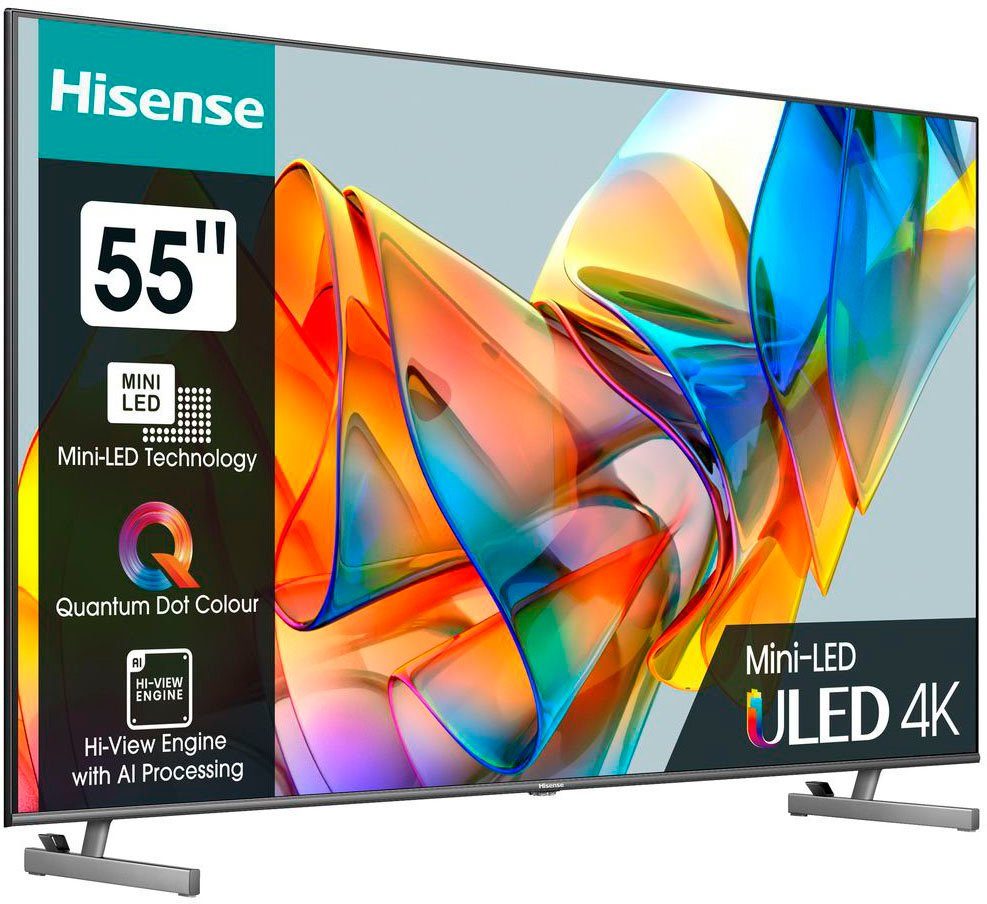 Hisense 55U6KQ Mini-LED-Fernseher (139 cm/55 Ultra Smart-TV) Zoll, HD, 4K