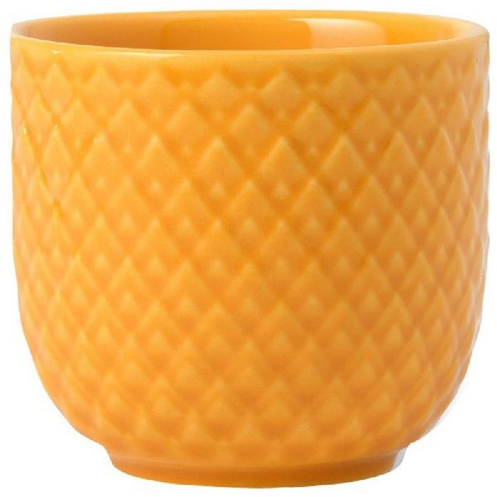 Lyngby Porcelæn Eierbecher Porcelain Eierbecher Rhombe Color Gelb