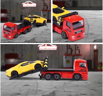 majORETTE Spielzeug-Abschlepper MAN Abschleppwagen Tow Truck mit Ford GT gelb 212053154Q05