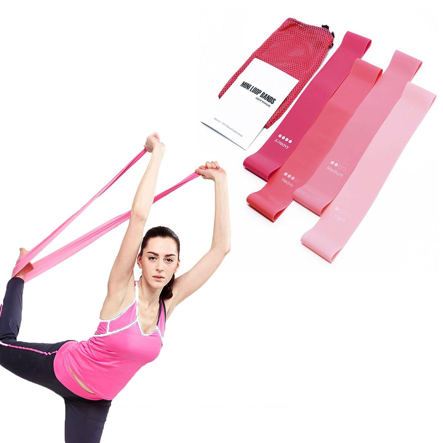Dreamle hoop,Rosa Widerstandsbänder,fitness LeiGo hip Fitness-Tracker 5