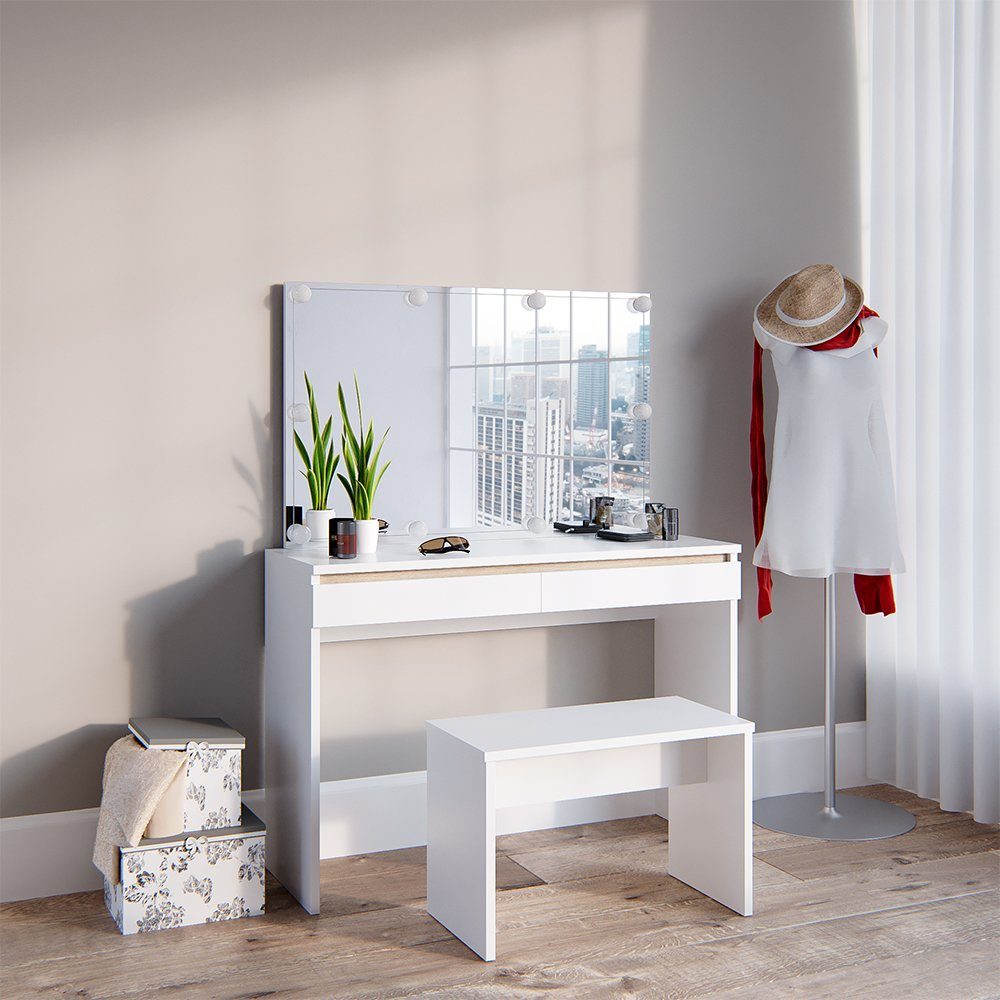 Vicco Schminktisch Emma, Weiß, 120 cm günstig online kaufen
