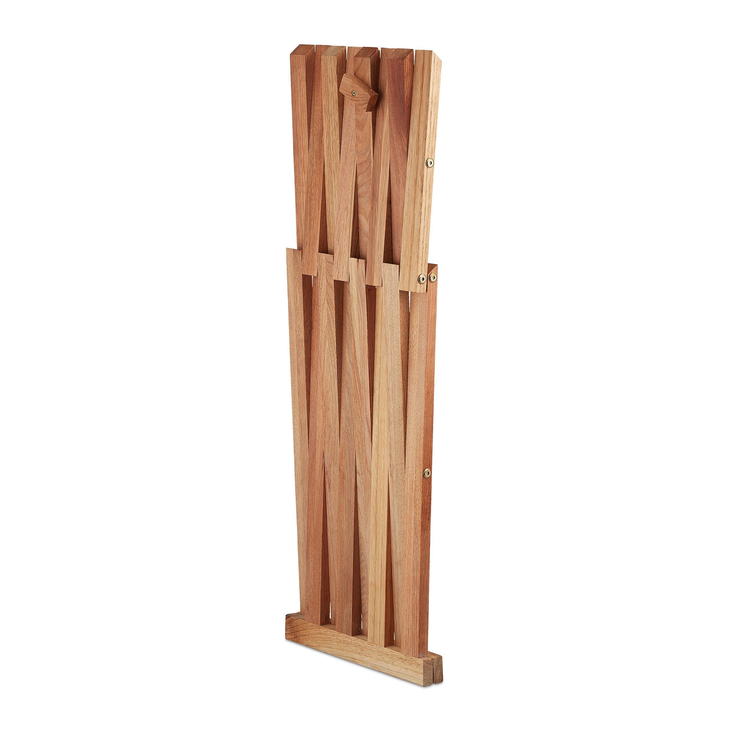 Klapptisch aus Beistelltisch Holz relaxdays Walnuss
