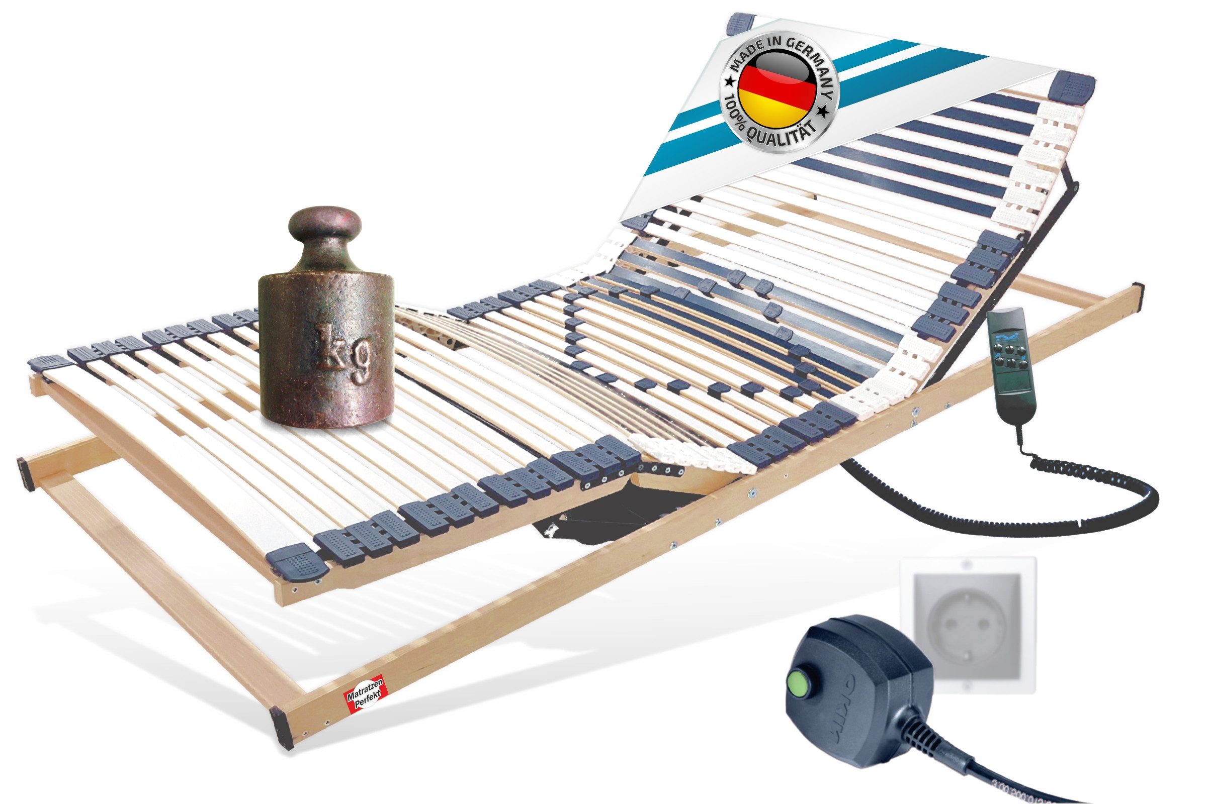 Lattenrost mit Motor elektrisch, Buchenholz bis 350 Kg,Tragkraft LIEFERUNG günstig online kaufen