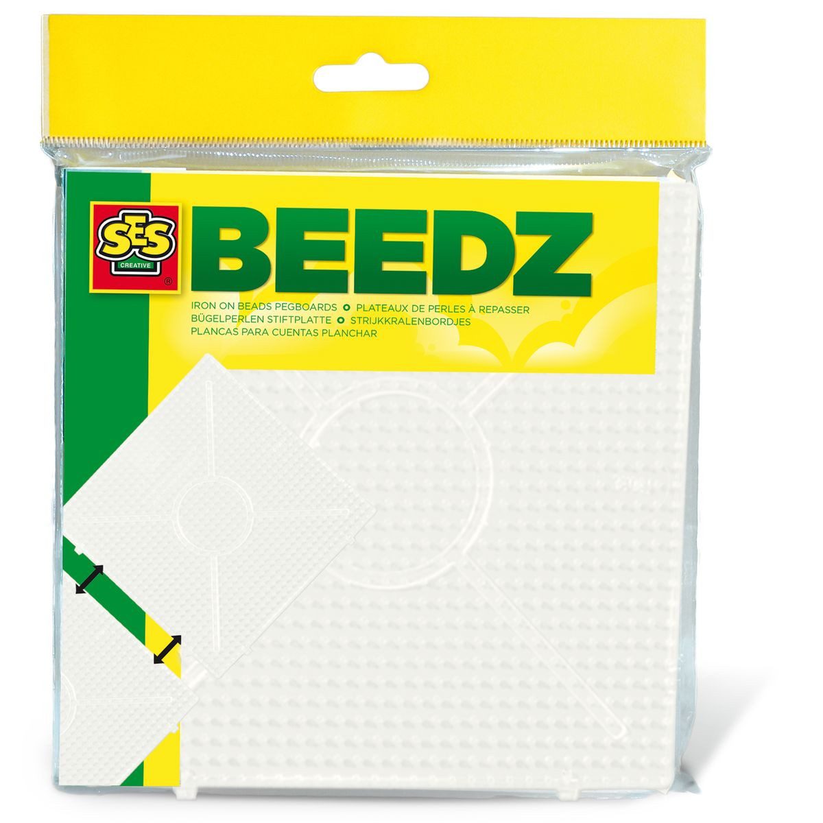 SES Creative Bügelperlen SES CREATIVE Bügelperlenplatten BEEDZ 2 Stück