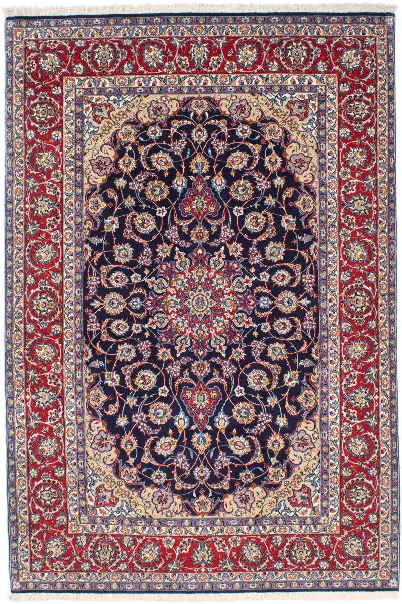 Seidenkette Orientteppich, Isfahan Höhe: Trading, 161x232 rechteckig, Orientteppich 6 mm Nain Handgeknüpfter