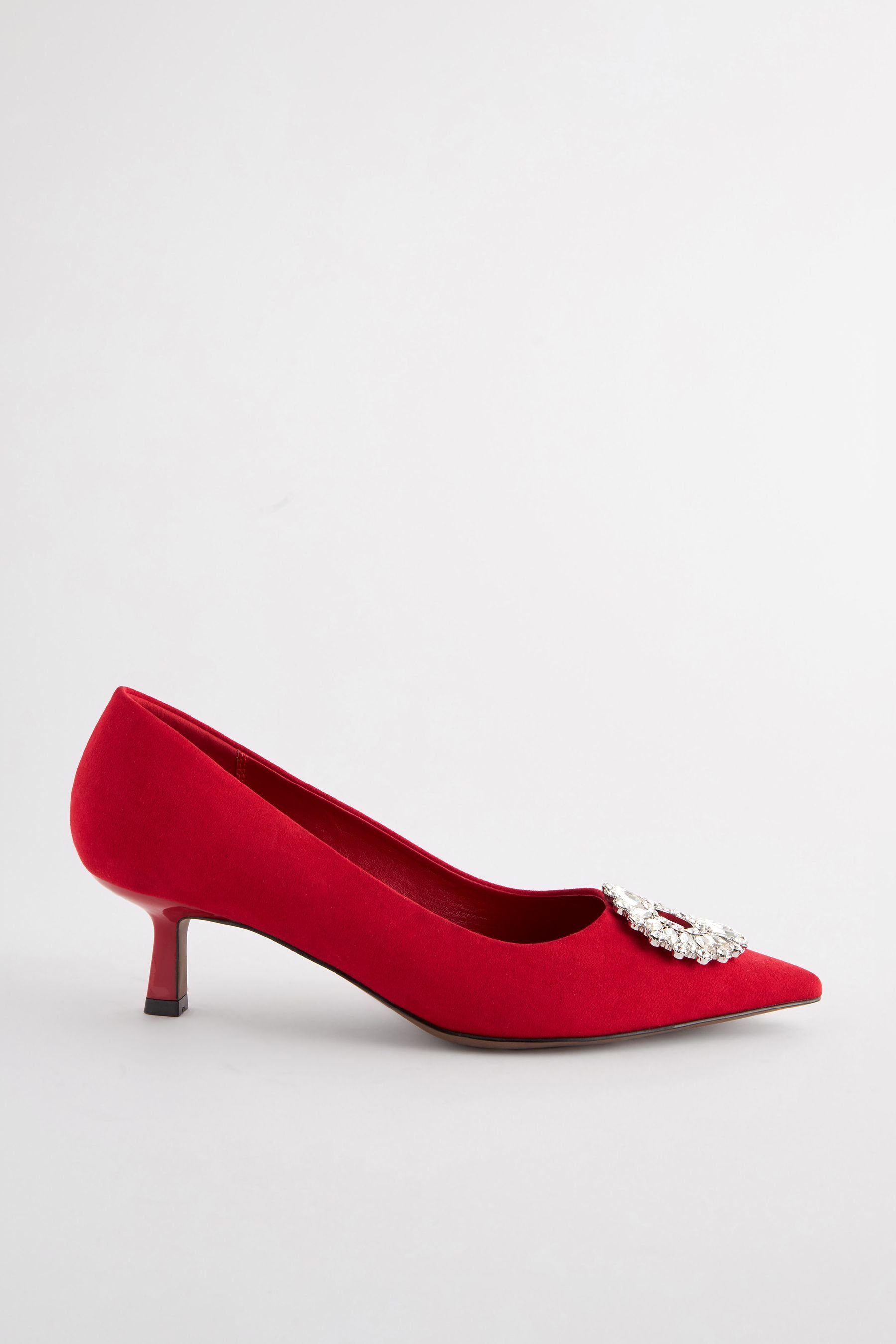 Next Forever Comfort® Pumps Schmucksteine Red Kitten-Heel-Pumps (1-tlg)