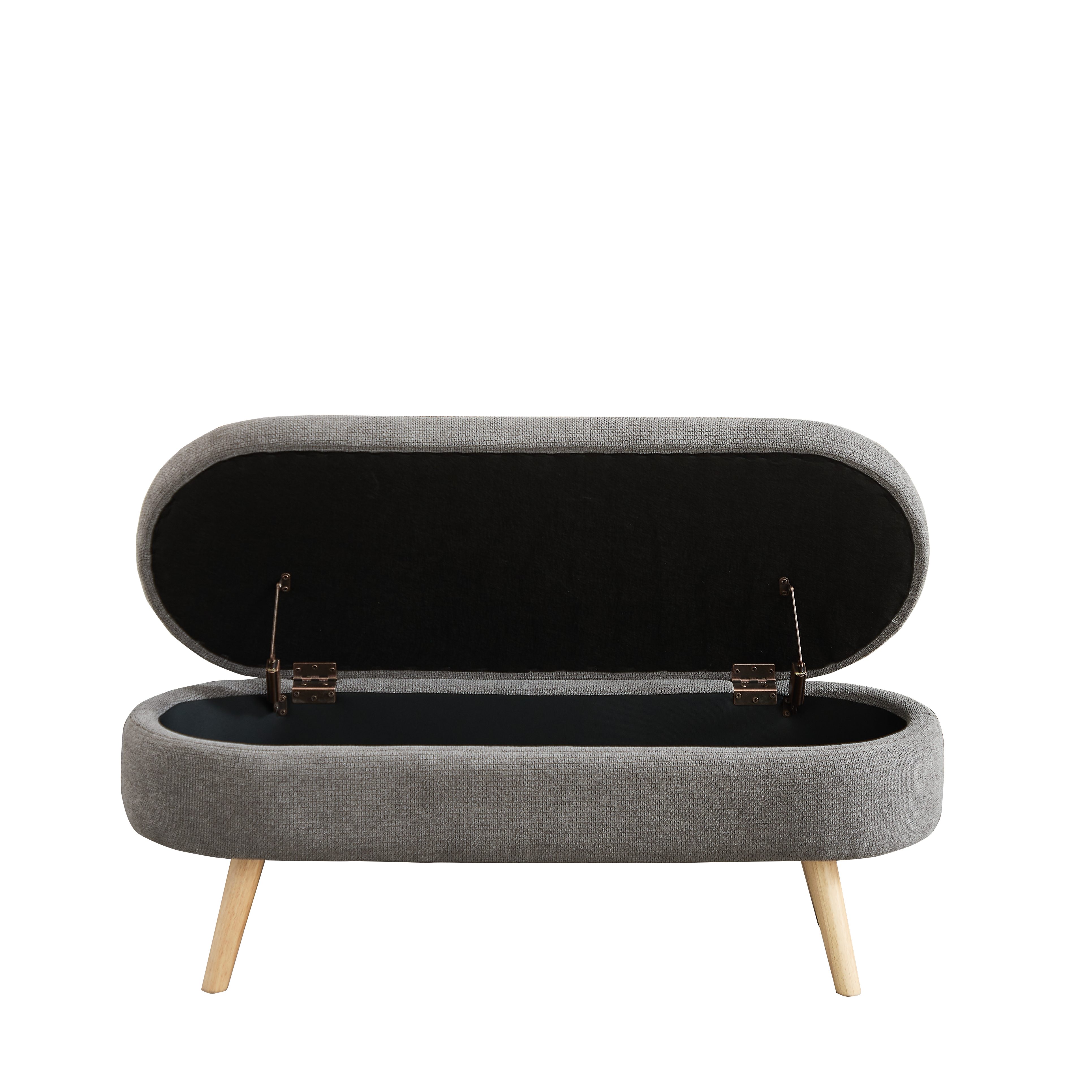 OKWISH Sitzbank für Schlafzimmer, Flur oder Wohnzimmer (110 cm lange moderne Bank mit Chenille-Bezug, 1-St., 110*40*42cm)