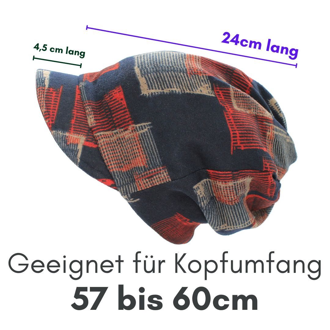dy_mode Schirmmütze Unisex Schirmmütze Beanie Mütze mit Innenfutter und weichem Schirm mit Innenfutter